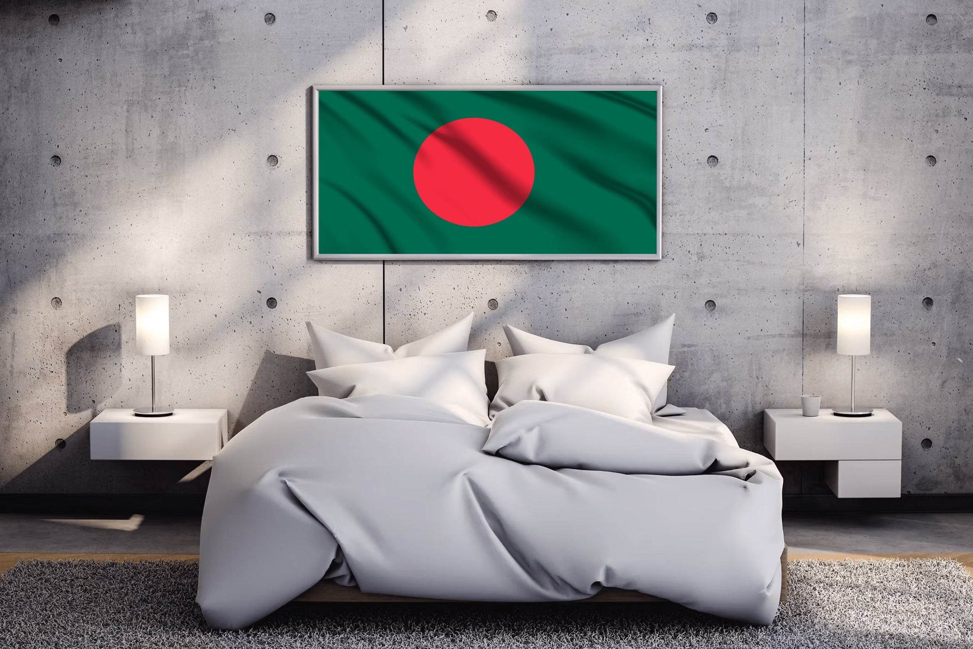 Bangladesh National Flag Wall Art - beink online art store