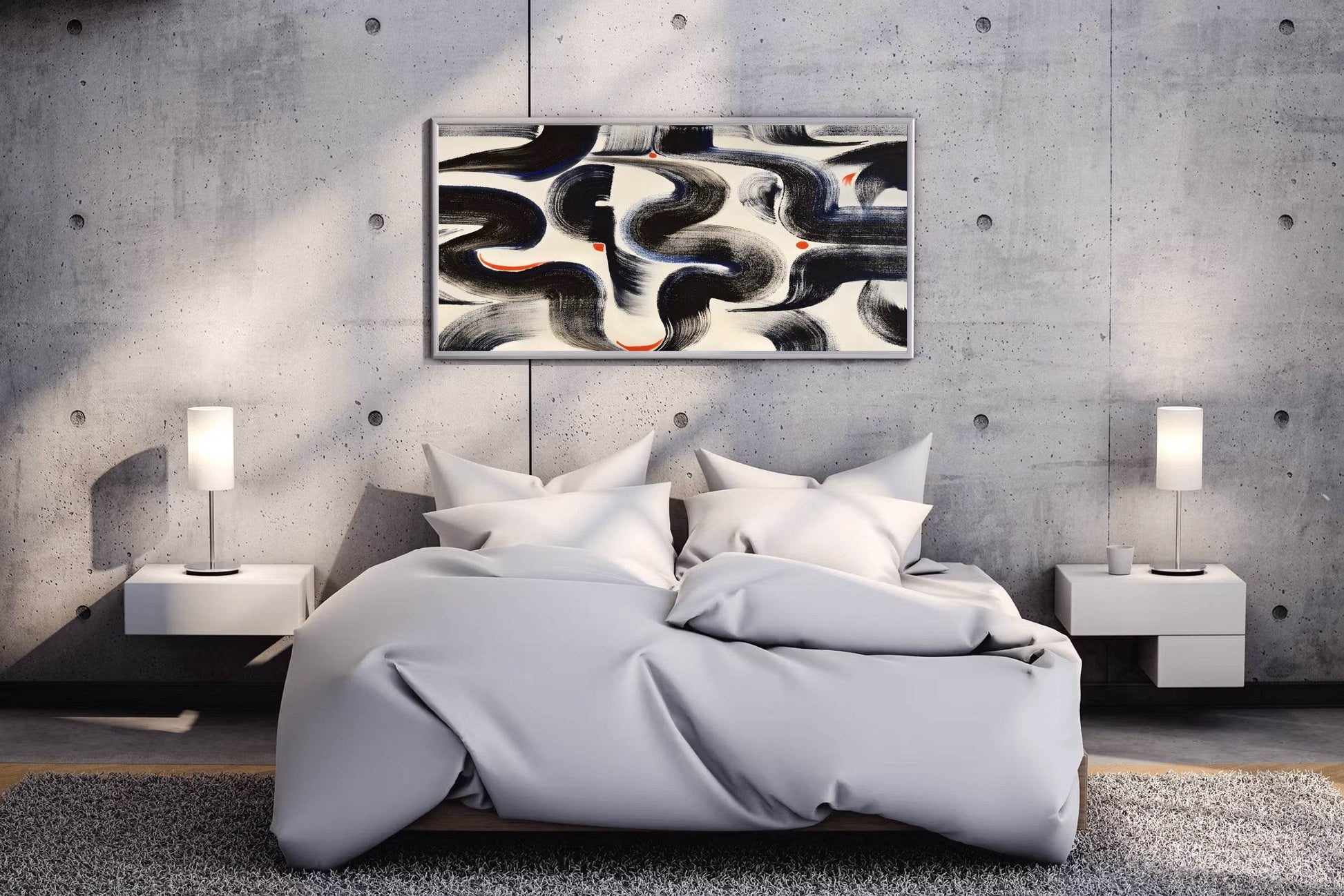 Intertwined Currents Modern Wall Art - beink online art store