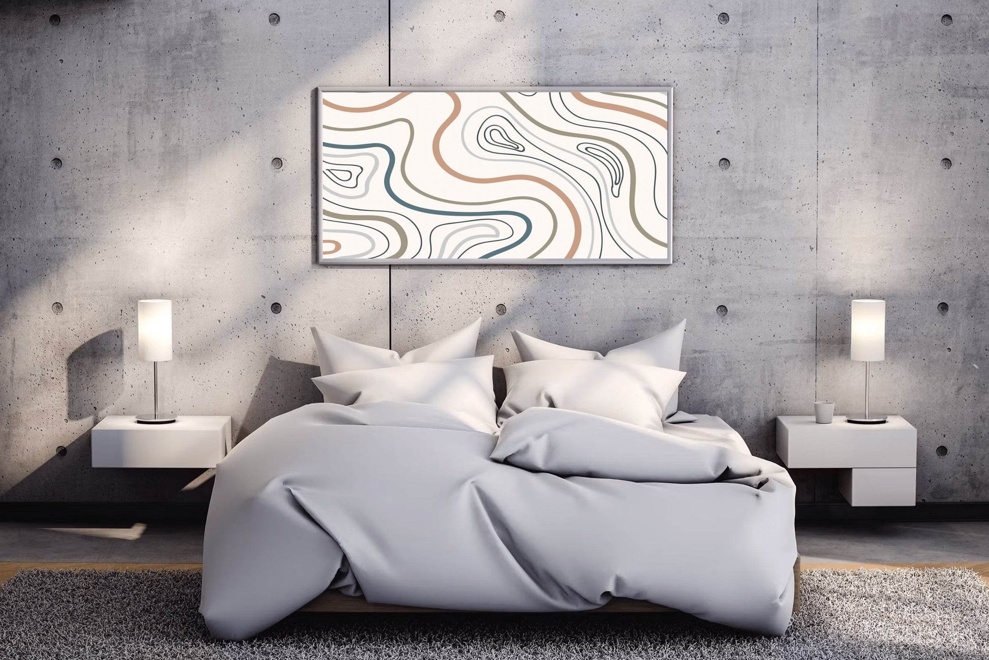 Earth Tone Pattern Background Abstract Wall Art - beink online art store