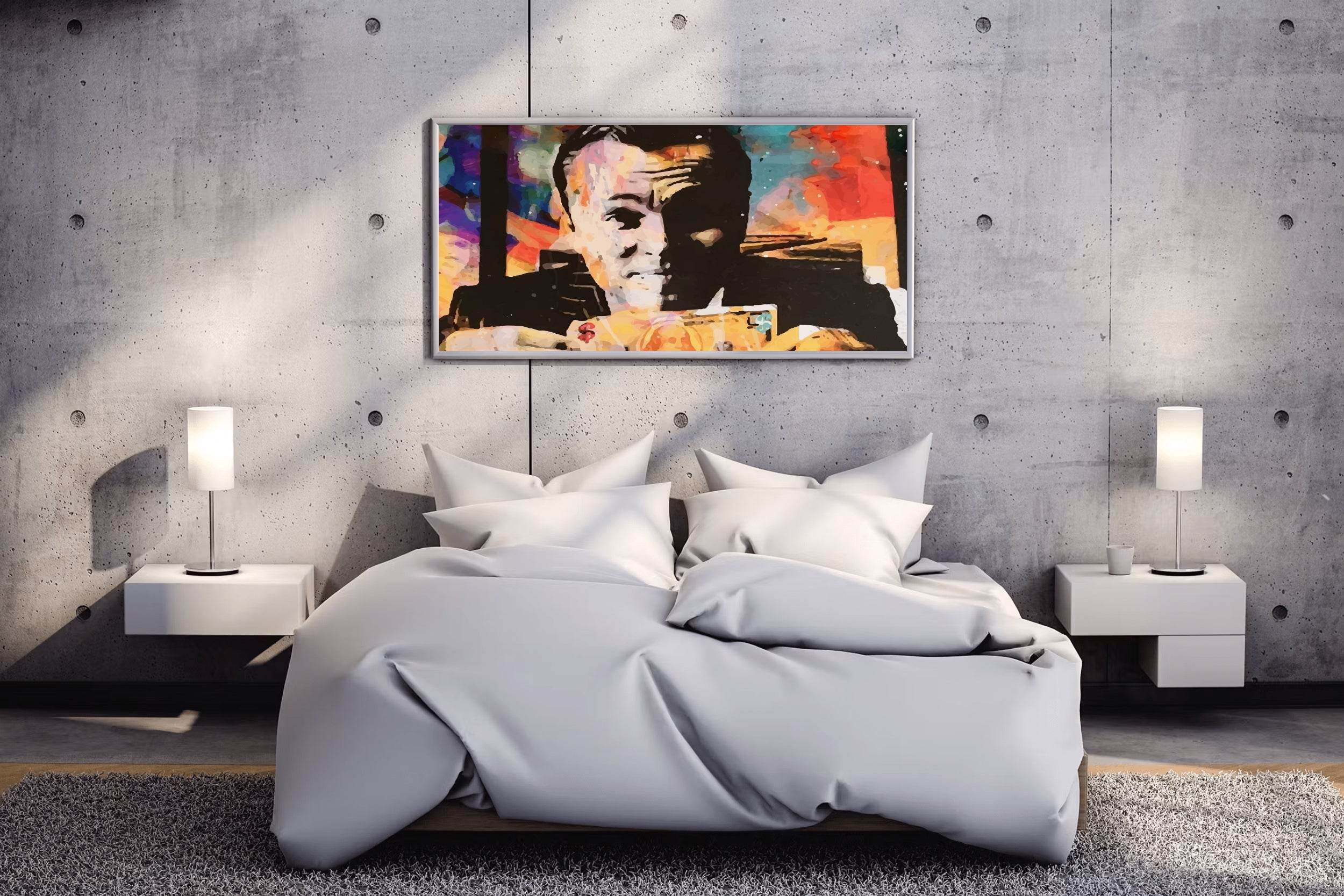 Leonardo DiCaprio Painting -The Wolf of Wall Street Poster - beink online art store