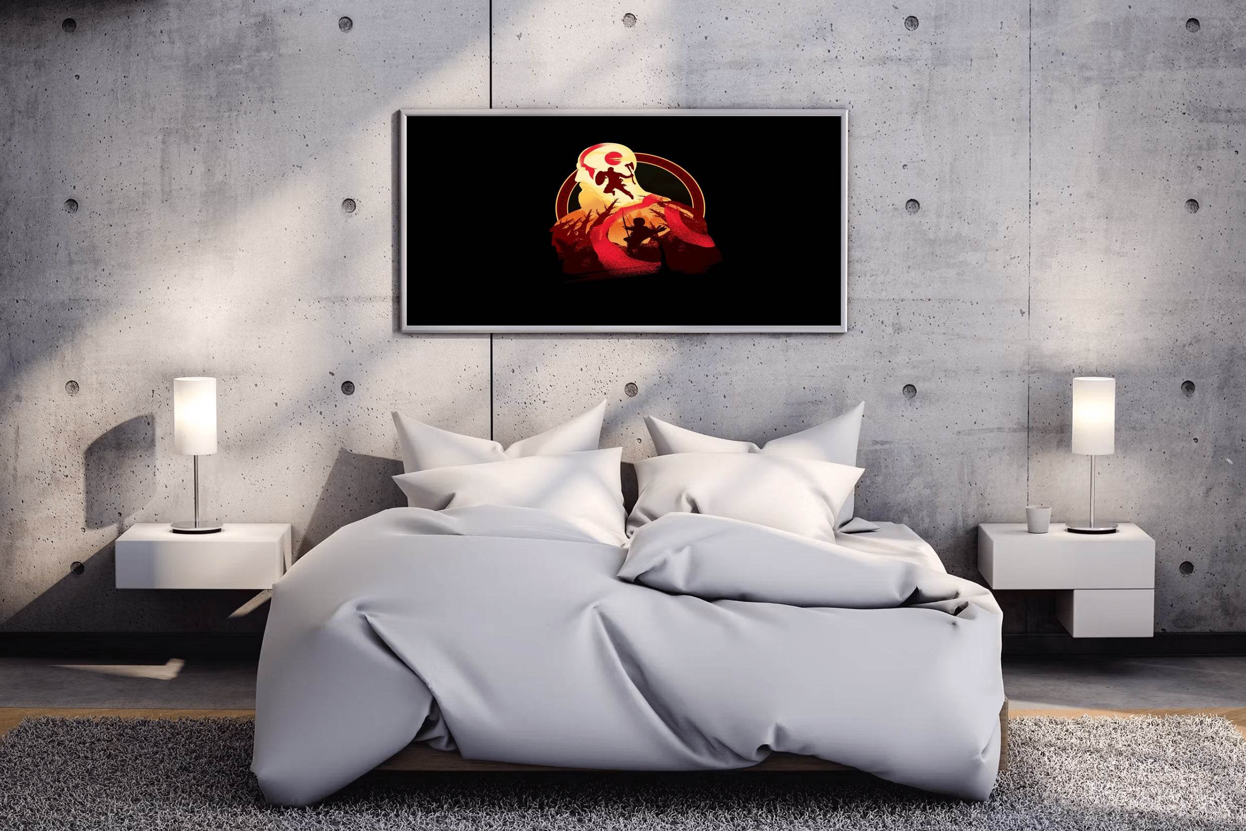 God of War Kratos Gaming Wall Art - beink online art store