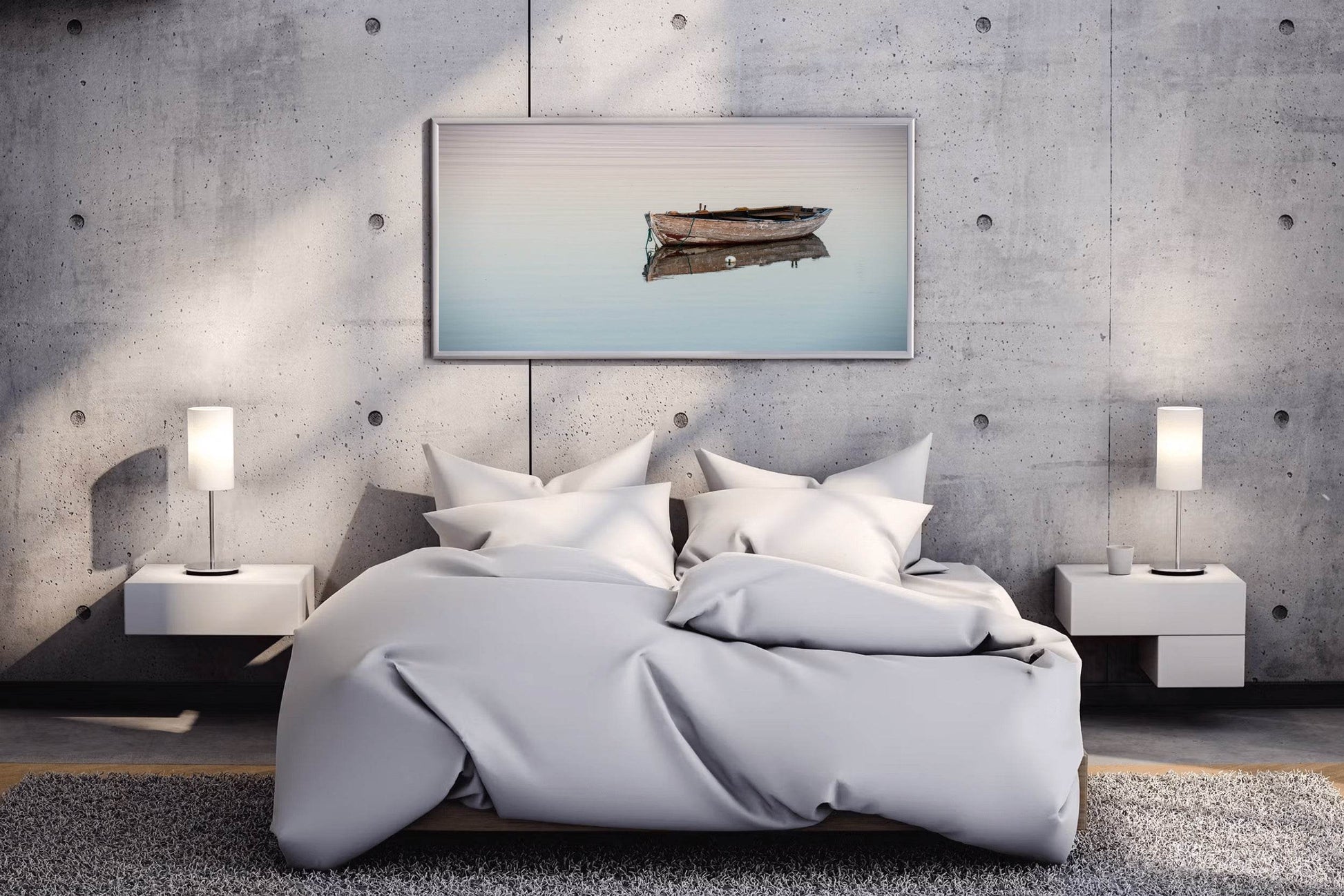 Broken Boat in The Water Wall Art - beink online art store