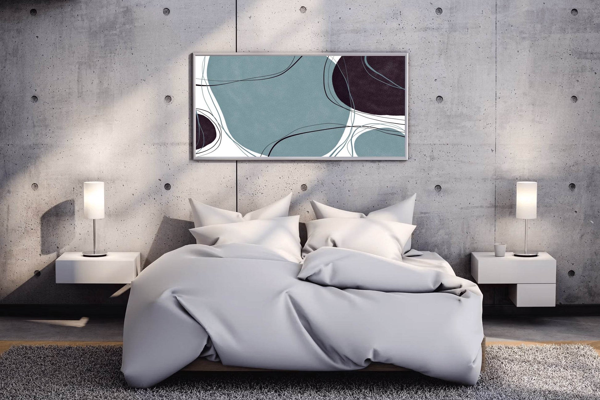 Hand Drawn Shape Abstract Wall Art - beink online art store