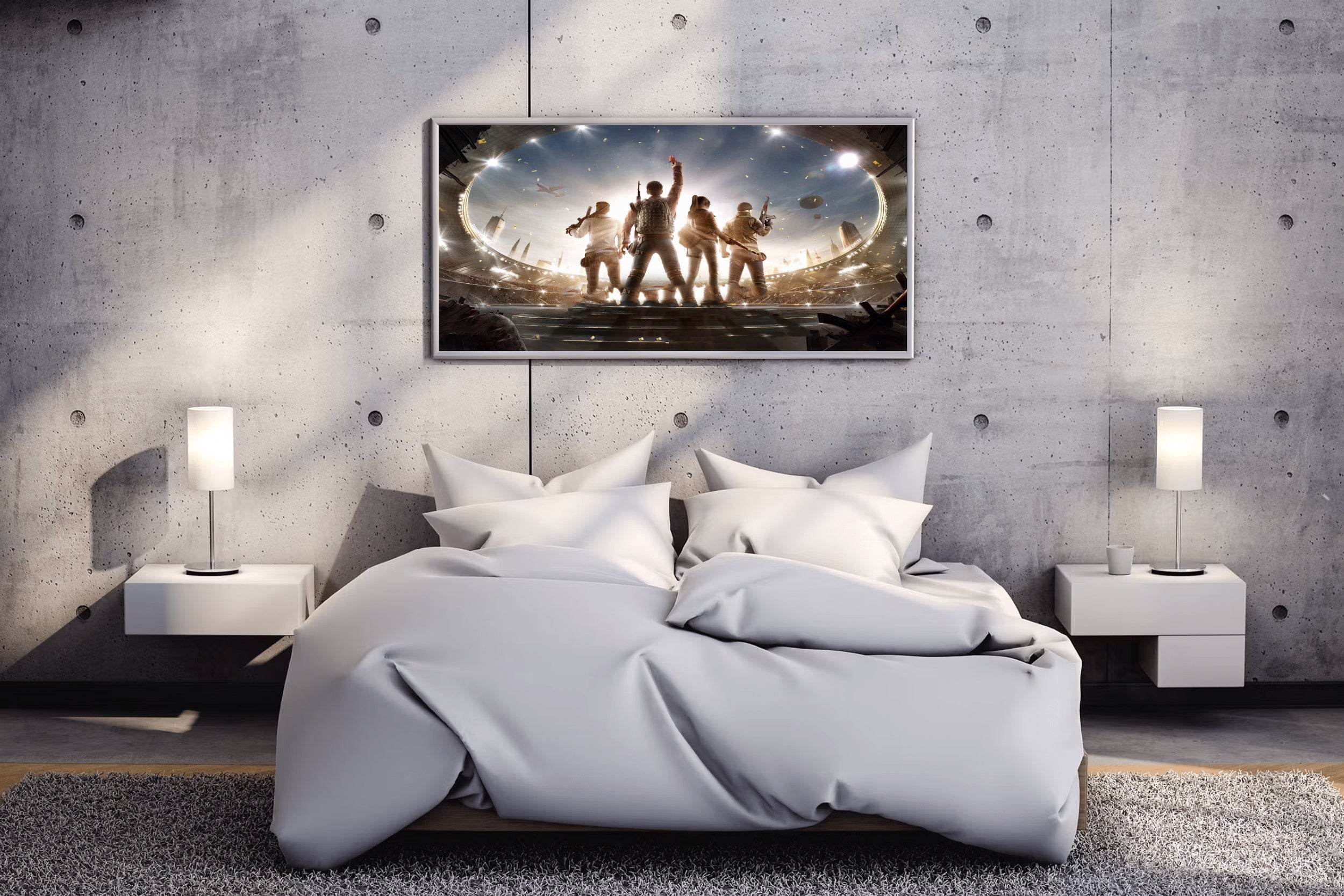 PUBG in Stadium Gaming Wall Art - beink online art store