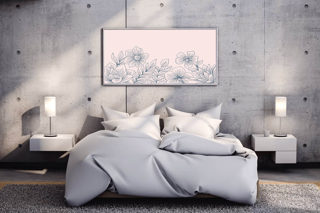 Gypsophila Flower Branch Wall Art - beink online art store