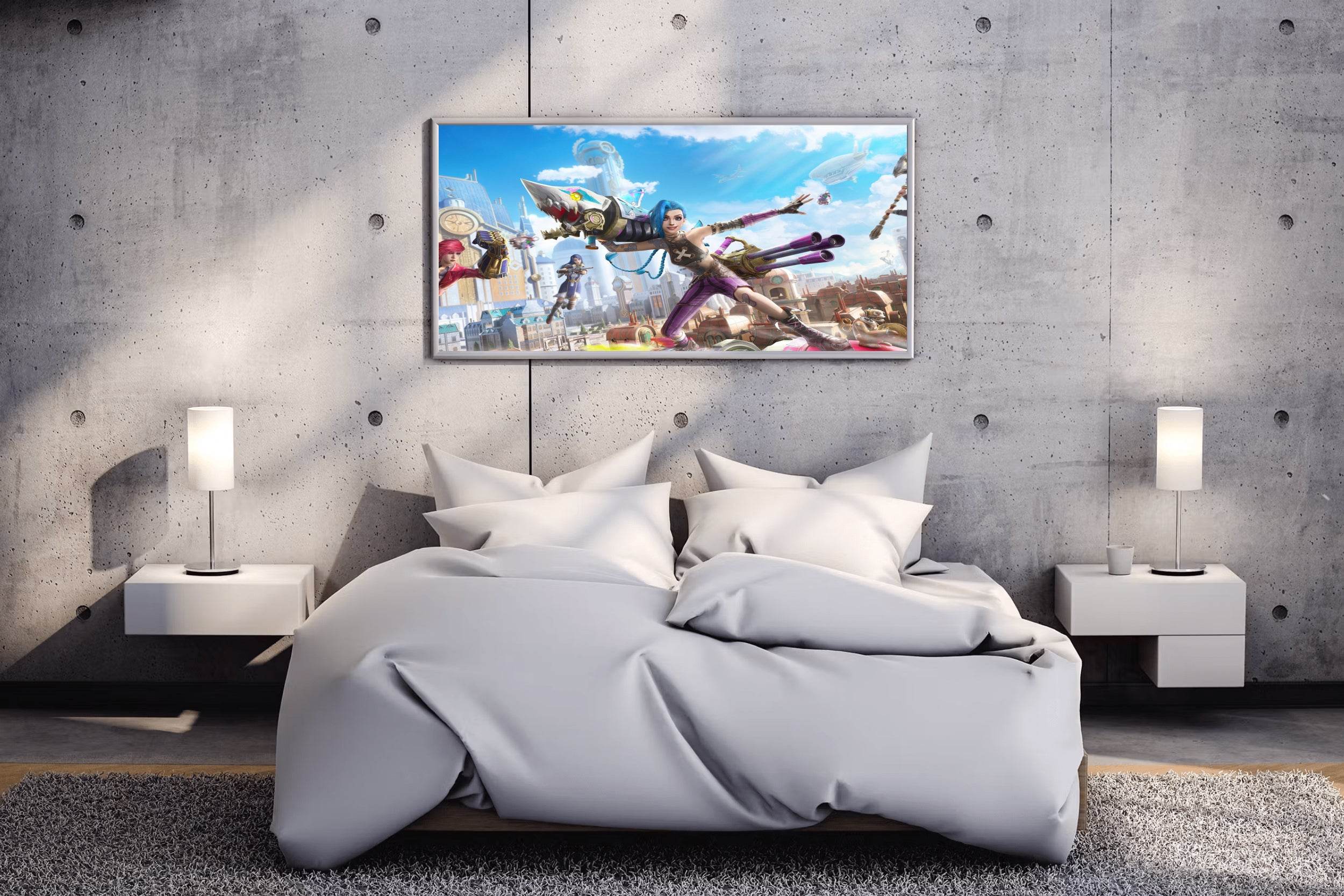 PUBG Jinx Arcane Gaming Wall Art - beink online art store