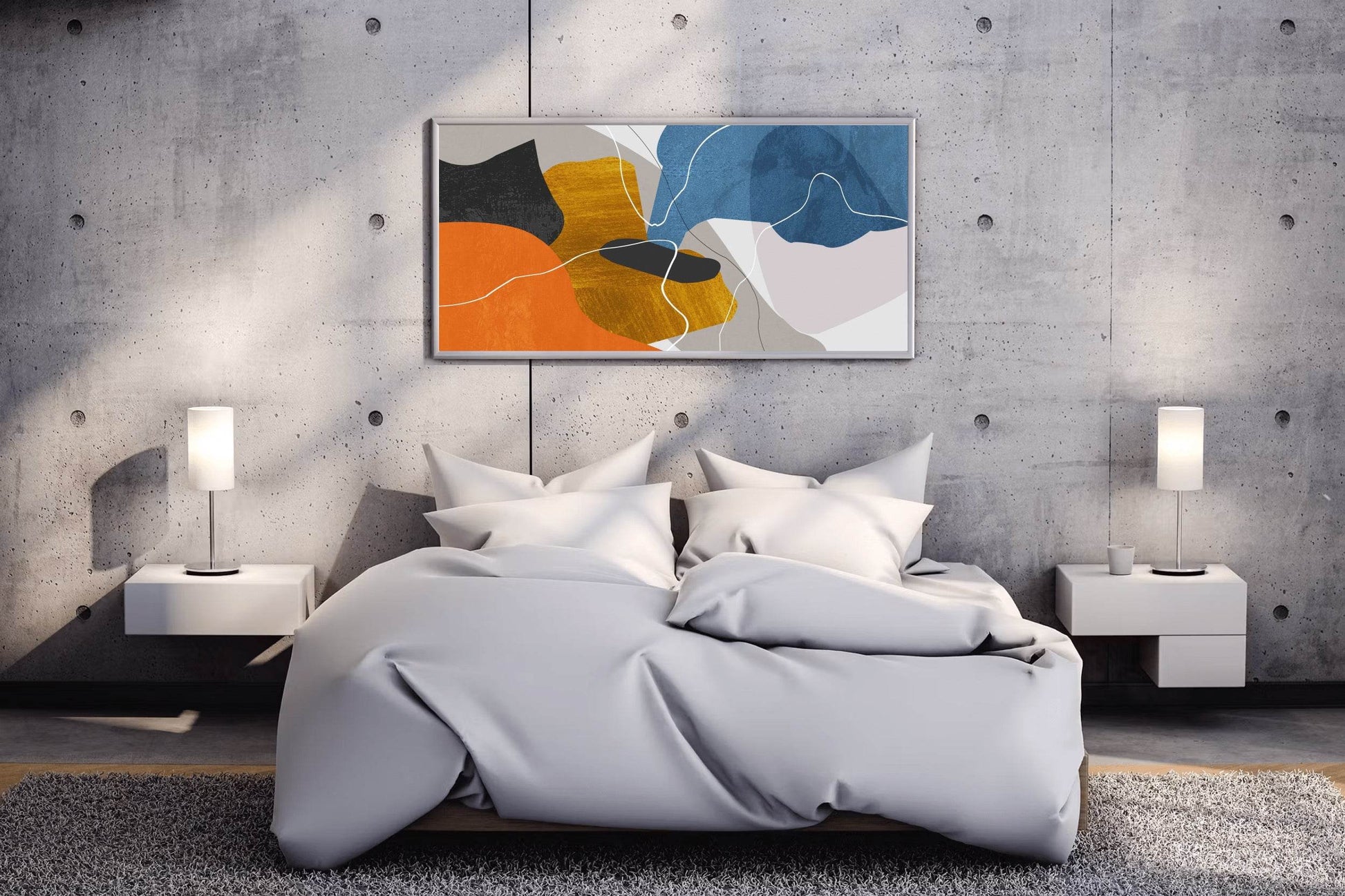 Irregular Shapes Abstract Wall Art - beink online art store