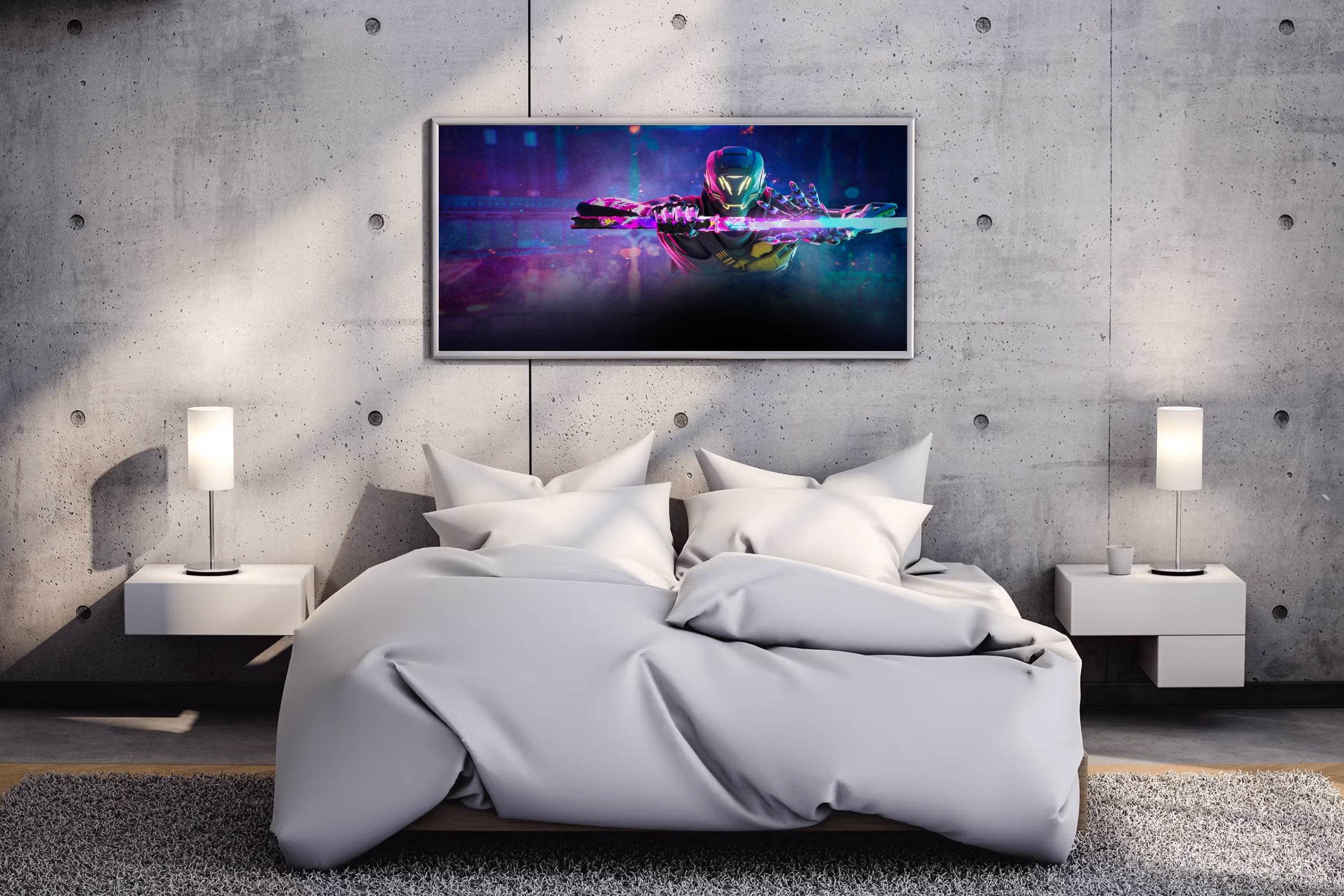 GHOSTRUNNER Neon Pack Gaming Wall Art - beink online art store
