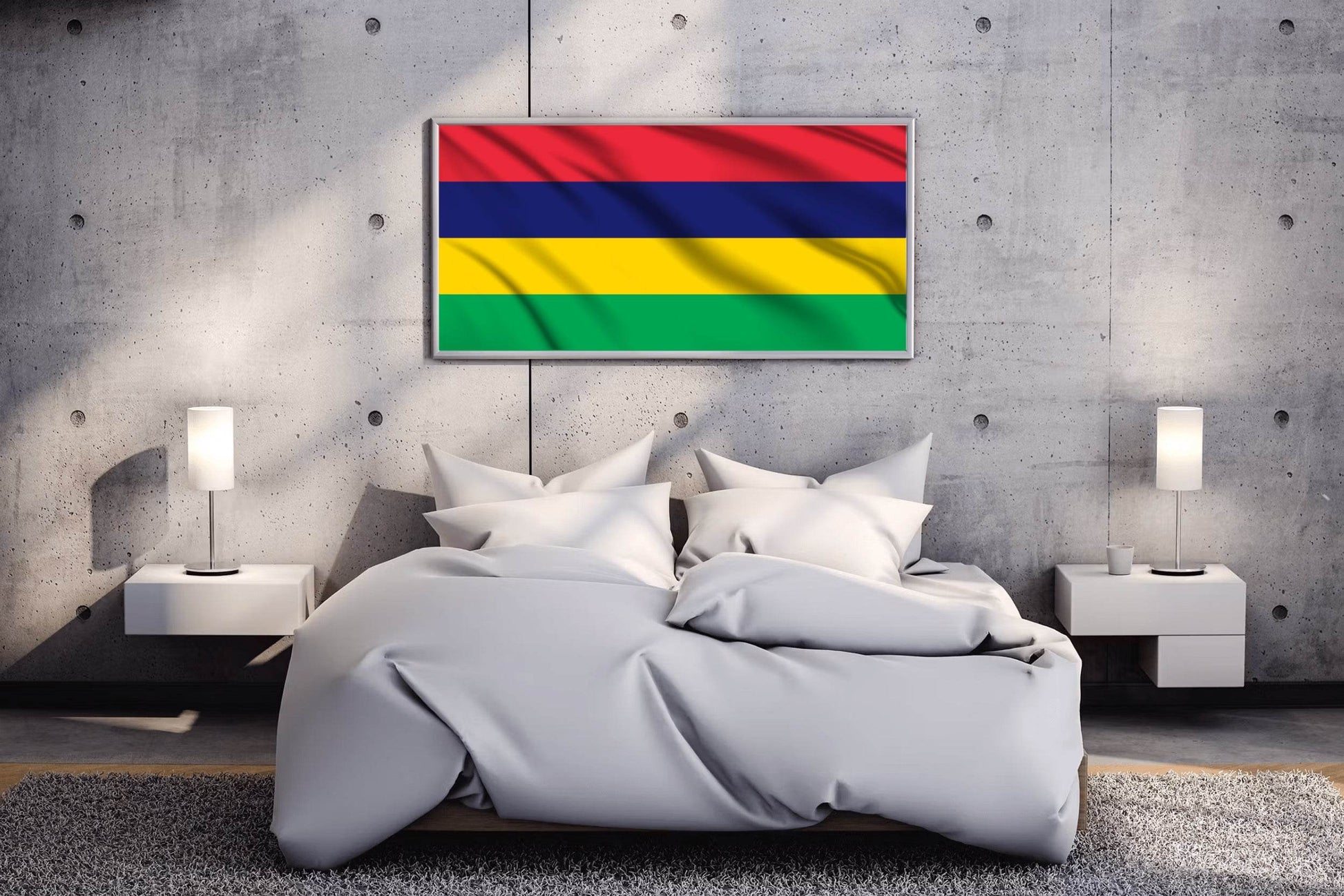 Mauritius National Flag Wall Art - beink online art store