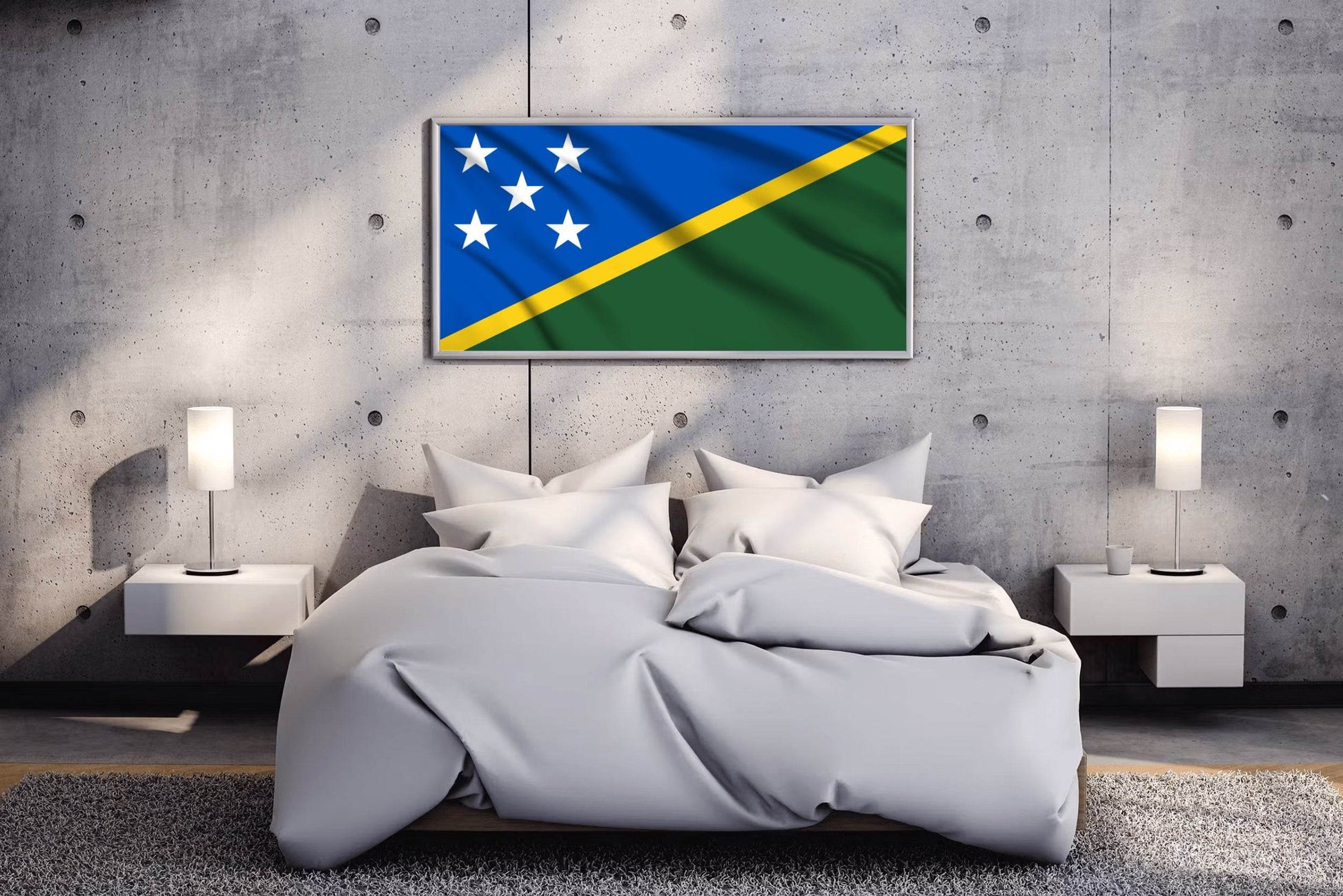 Solomon Islands National Flag Wall Art - beink online art store