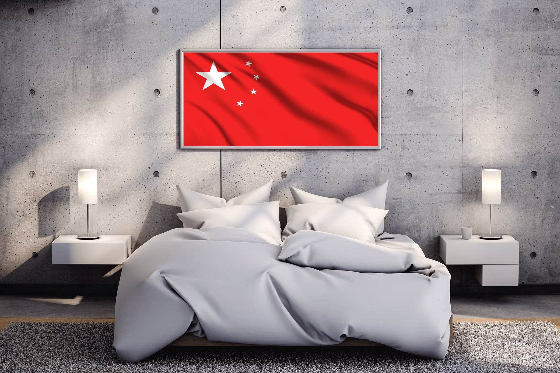 China National Flag Wall Art - beink online art store
