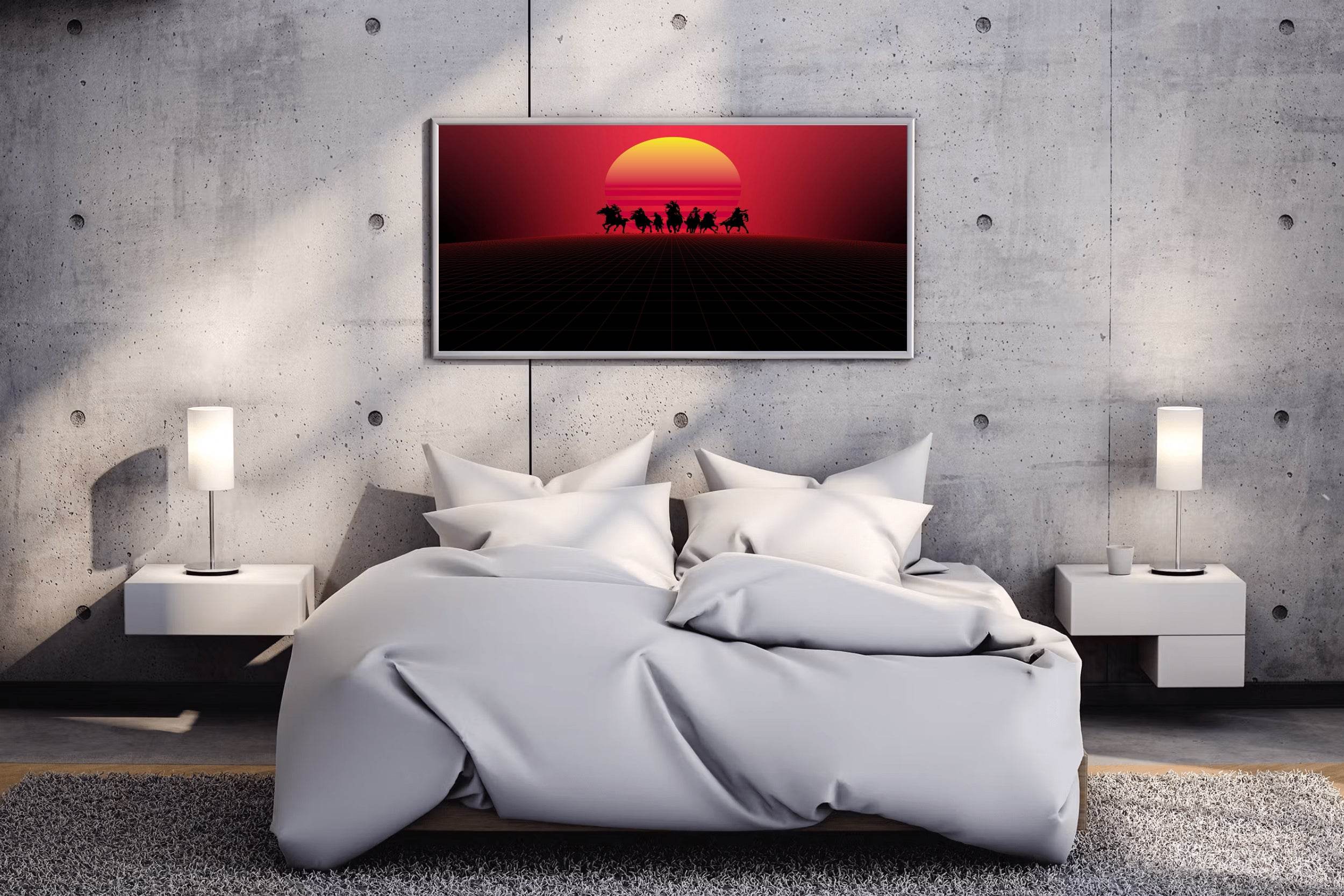 RED DEAD REDEMTION SUNSET Gaming Wall Art - beink online art store