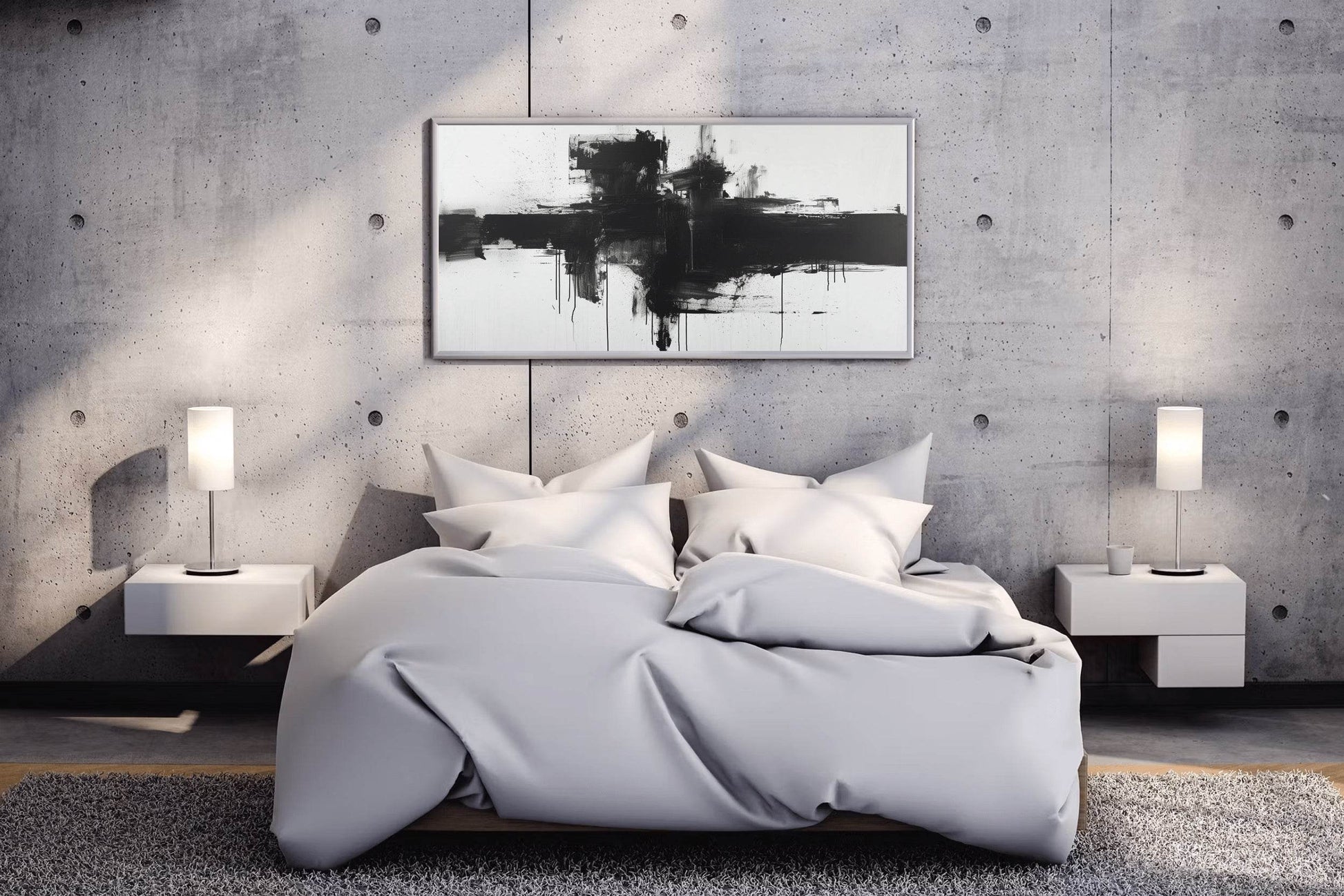 Chaotic Composition of Brush Strokes Wall Art - beink online art store