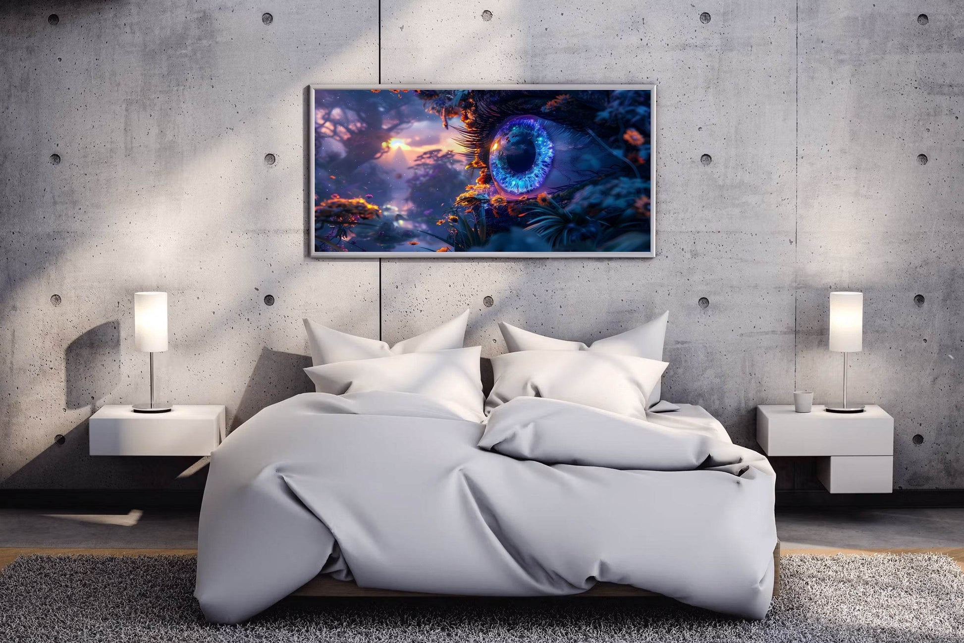 Fantasy Purple Eye 3D Digital Art - beink online art store