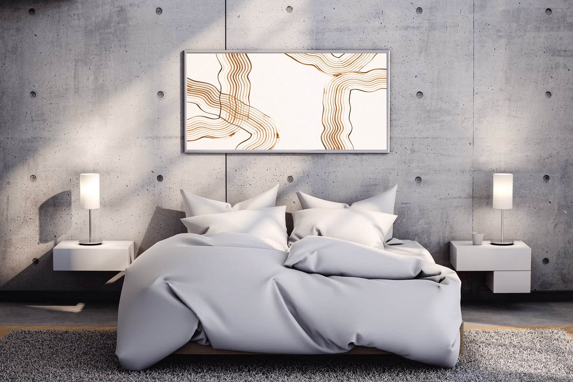 Handdrawn Irregular Shape Abstract Wall Art - beink online art store