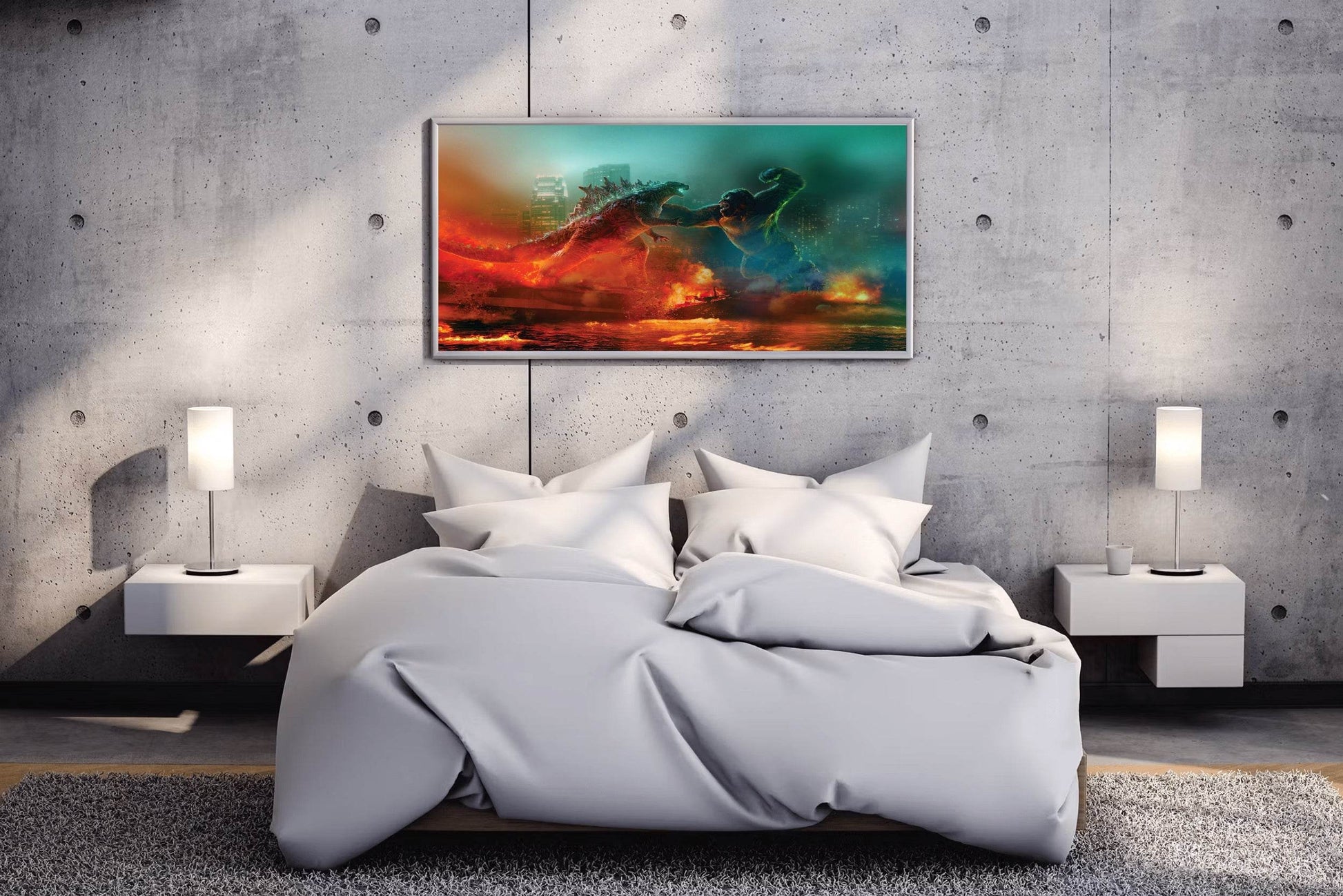Clash of Titans Godzilla vs King Kong Wall Art - beink online art store