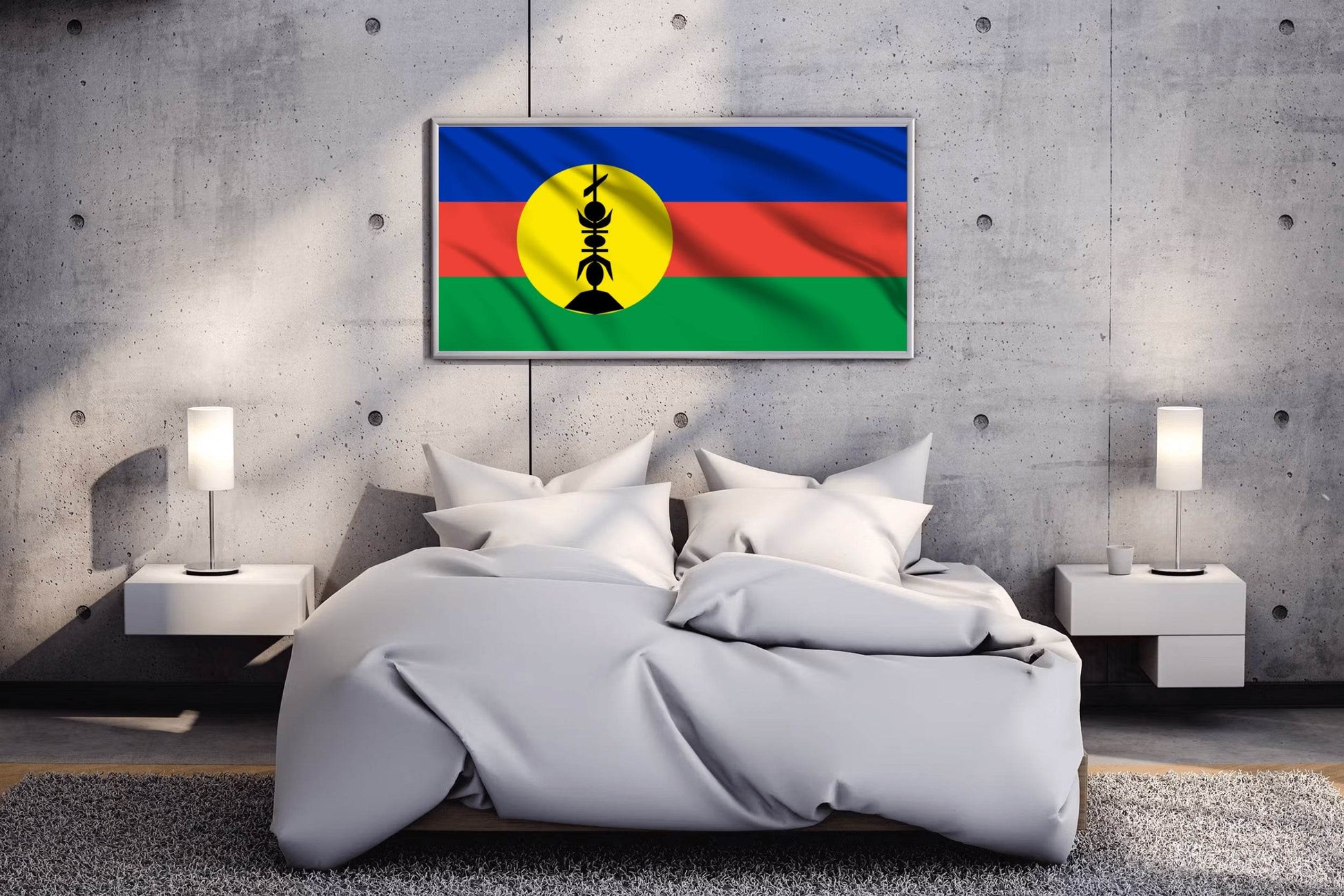 New Caledonia National Flag Wall Art - beink online art store
