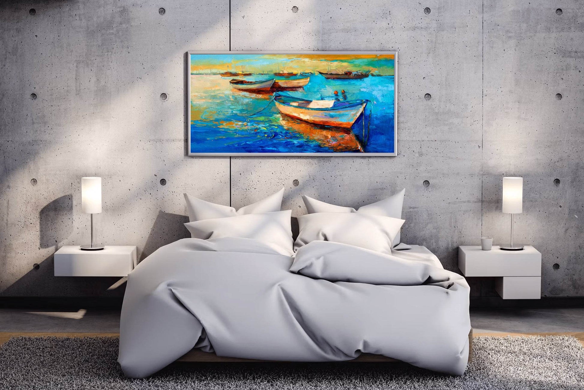 Fishermen's Wooden Boats Wall Art - beink online art store