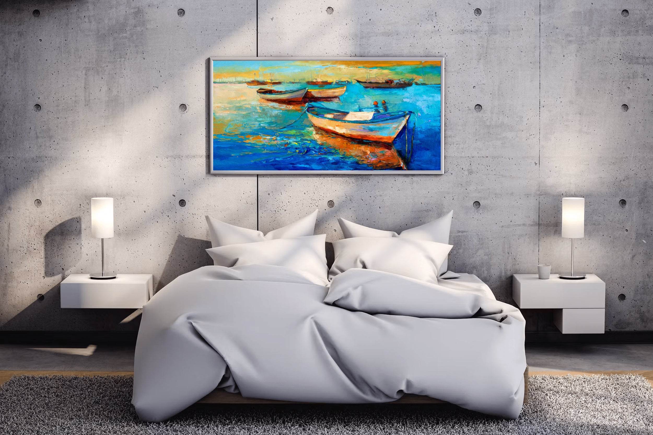 Fishermen's Wooden Boats Wall Art - beink online art store