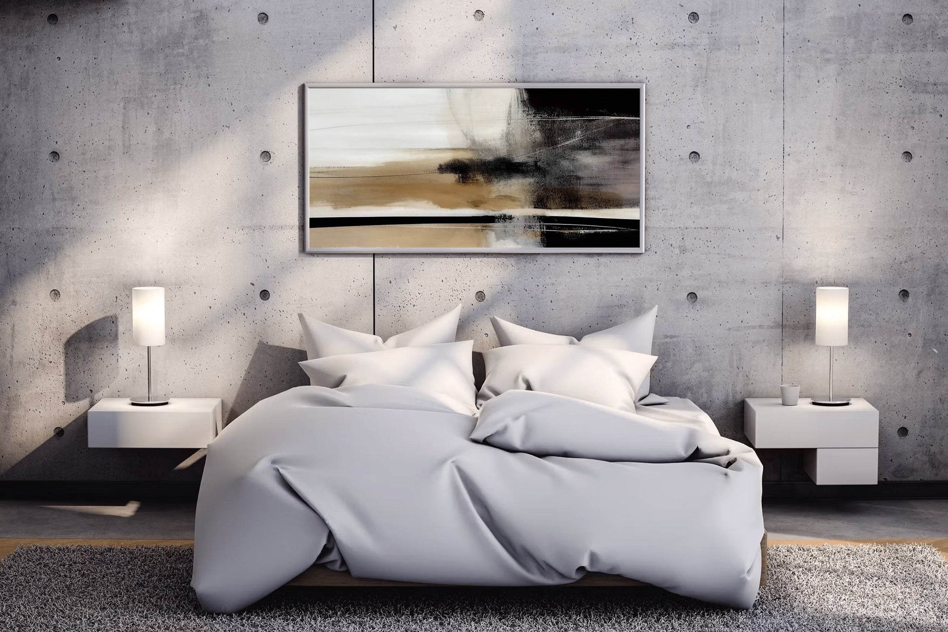 Artistic Desert Illustration Abstract Wall Art - beink online art store