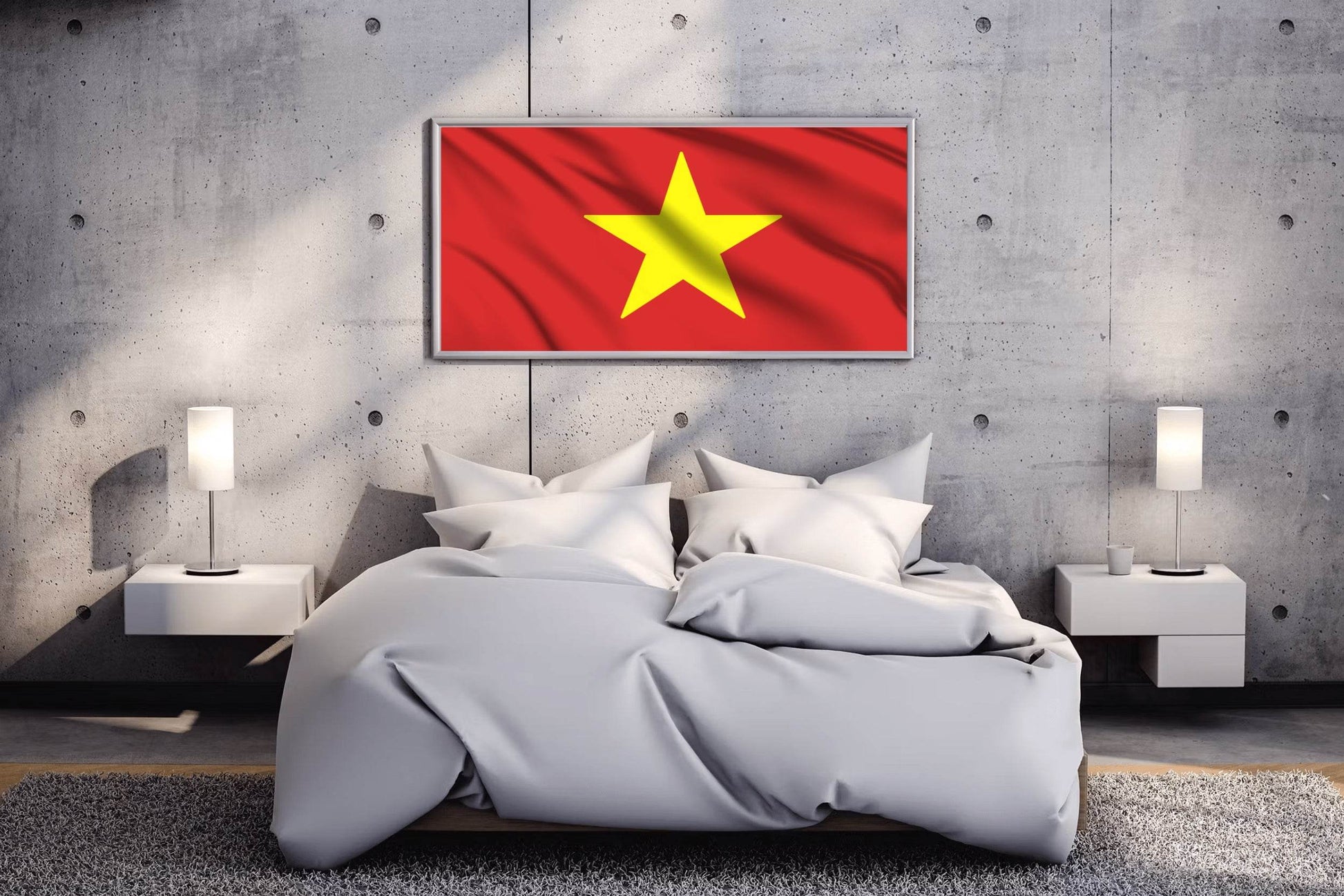 Vietnam National Flag Wall Art - beink online art store