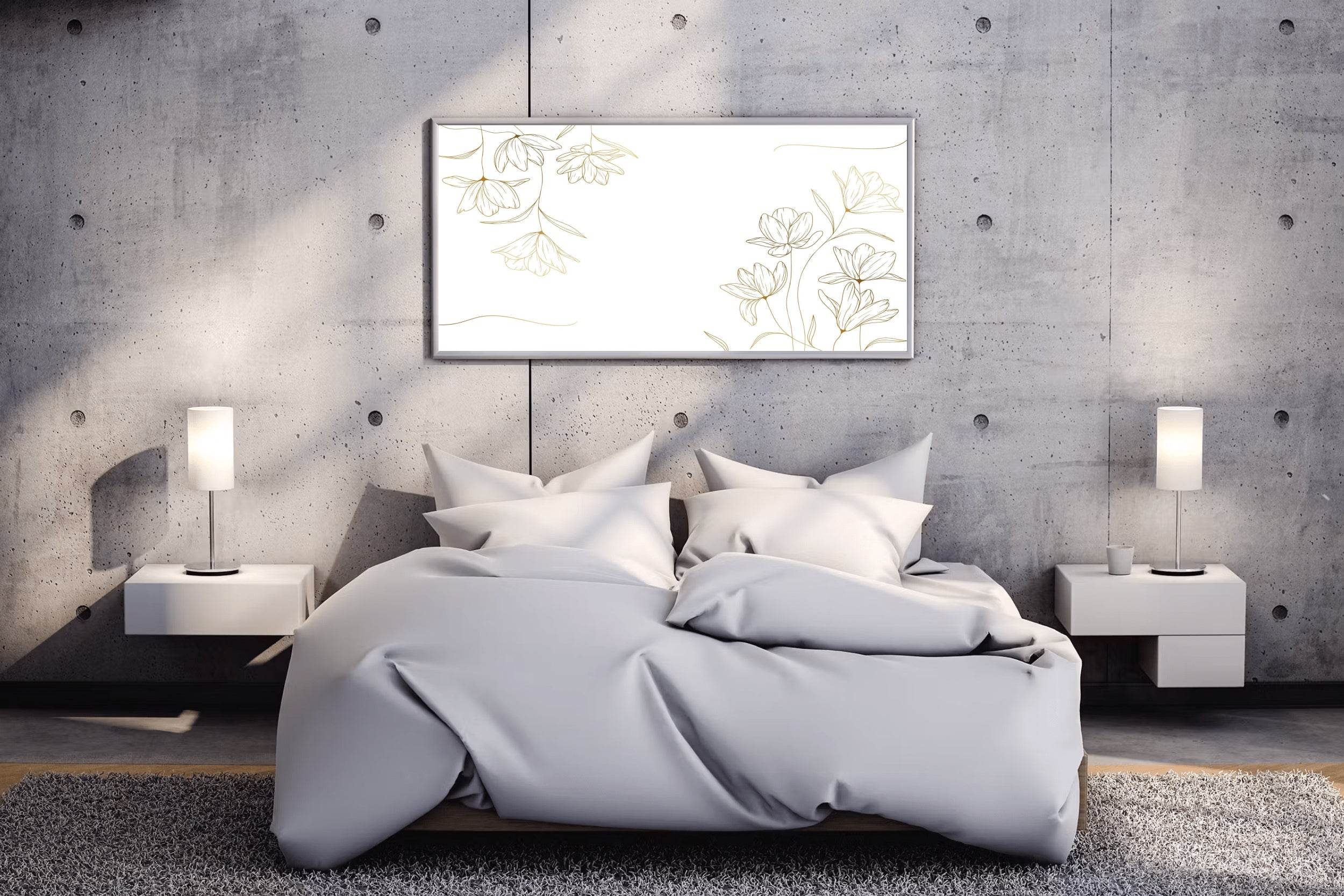 Hand Drawn Flowers Wall Art - beink online art store