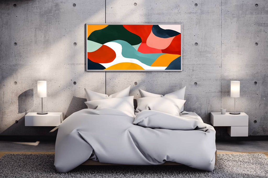 Colorful abstract Painting of Irregular Shapes - beink online art store