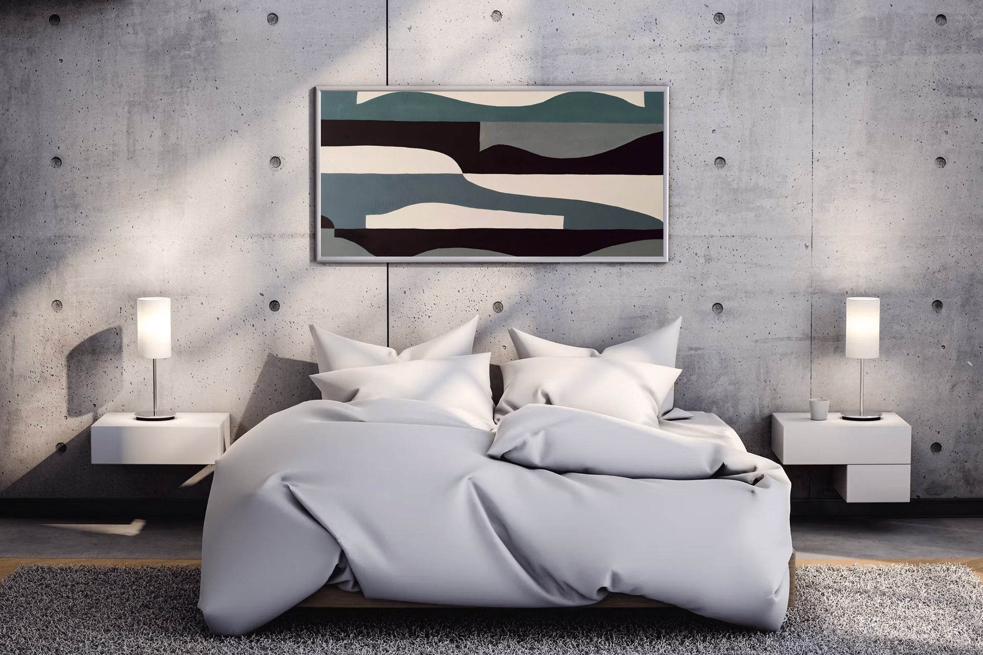 Geometric Tide Modern Wall Art - beink online art store