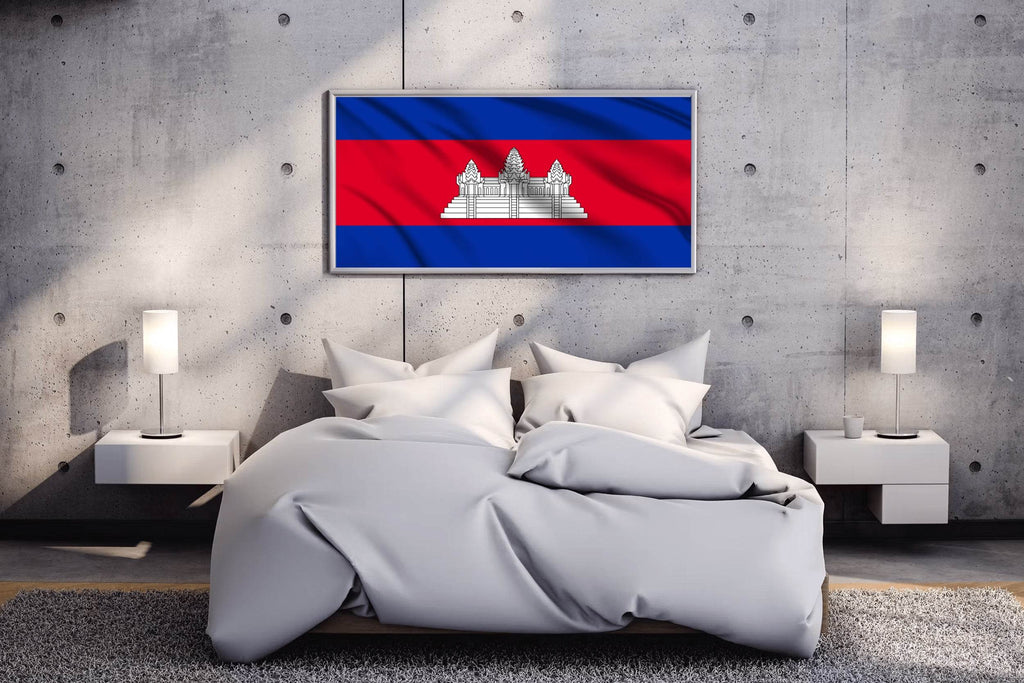 Cambodia National Flag Wall Art - beink online art store
