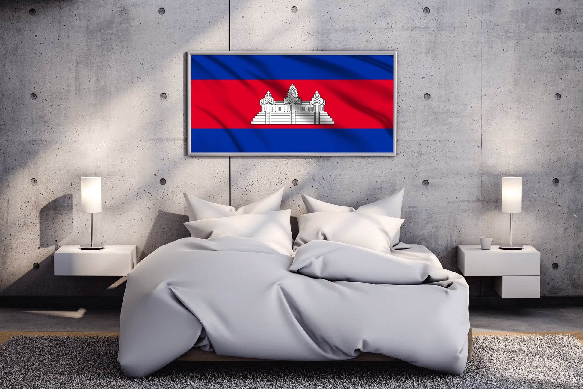 Cambodia National Flag Wall Art - beink online art store