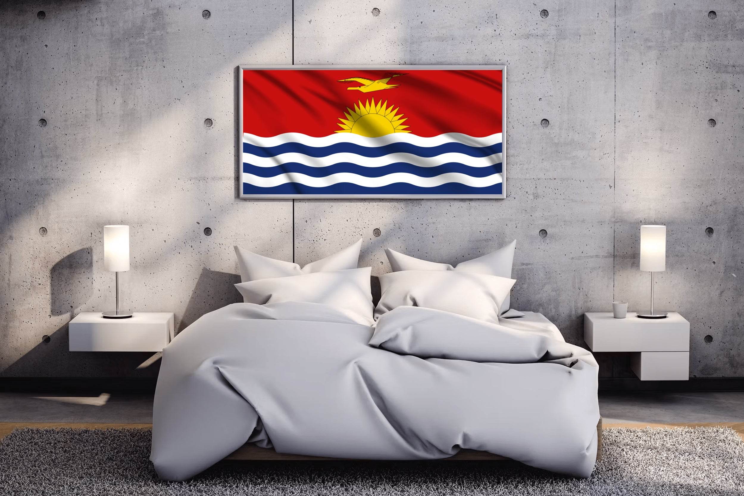 Kiribati National Flag Wall Art - beink online art store