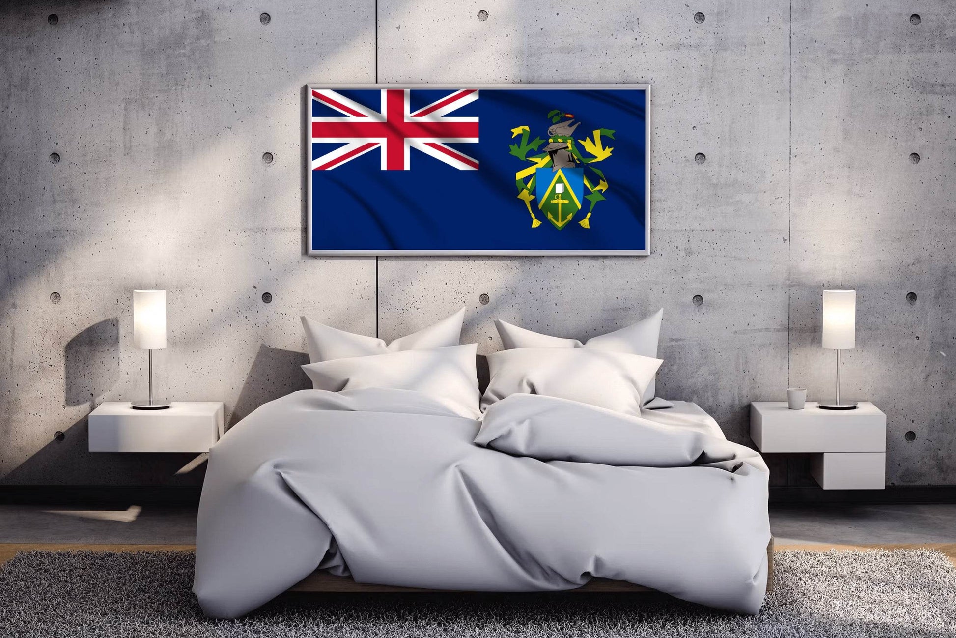 Pitcairn Islands National Flag Wall Art - beink online art store