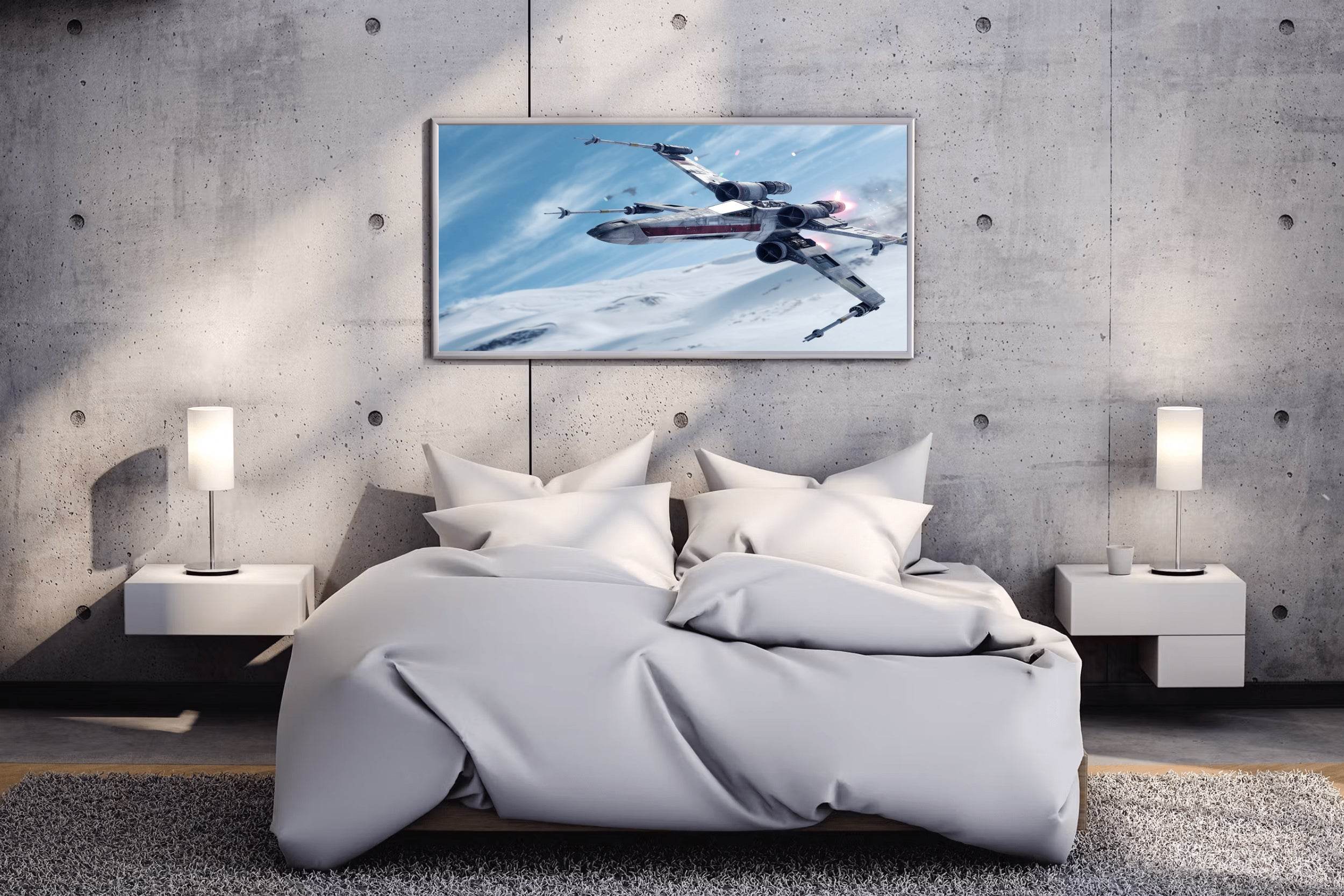 Star Wars X-Wing Fighter Gaming Wall Art - beink online art store