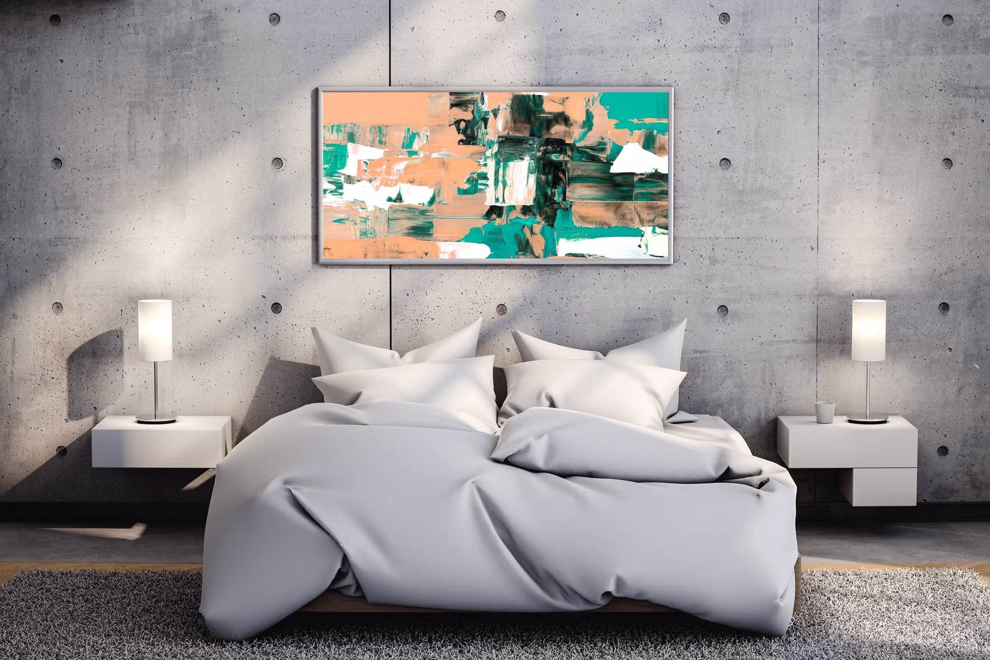 Hand Brush Abstract Wall Art - beink online art store