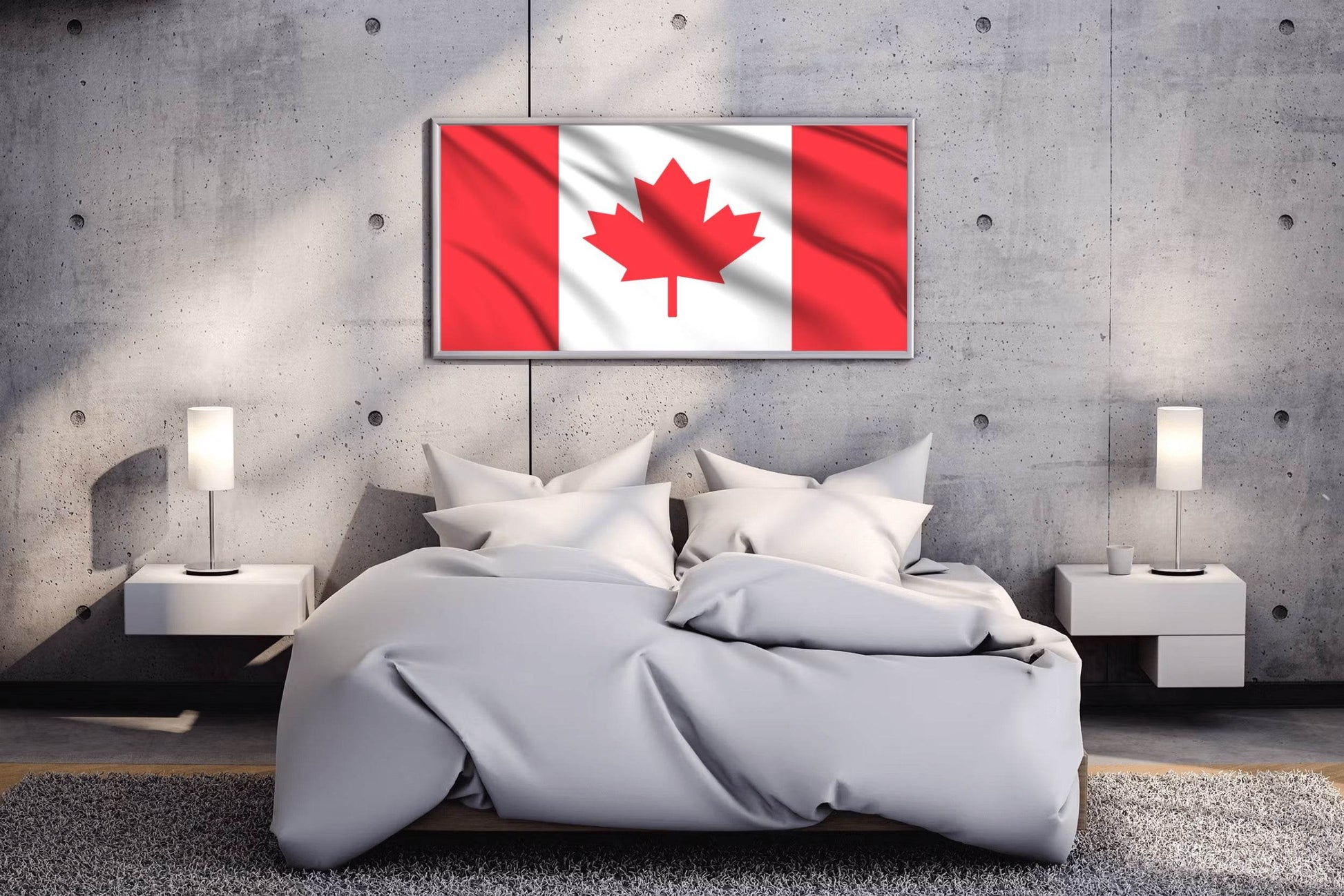 Canada National Flag Wall Art - beink online art store