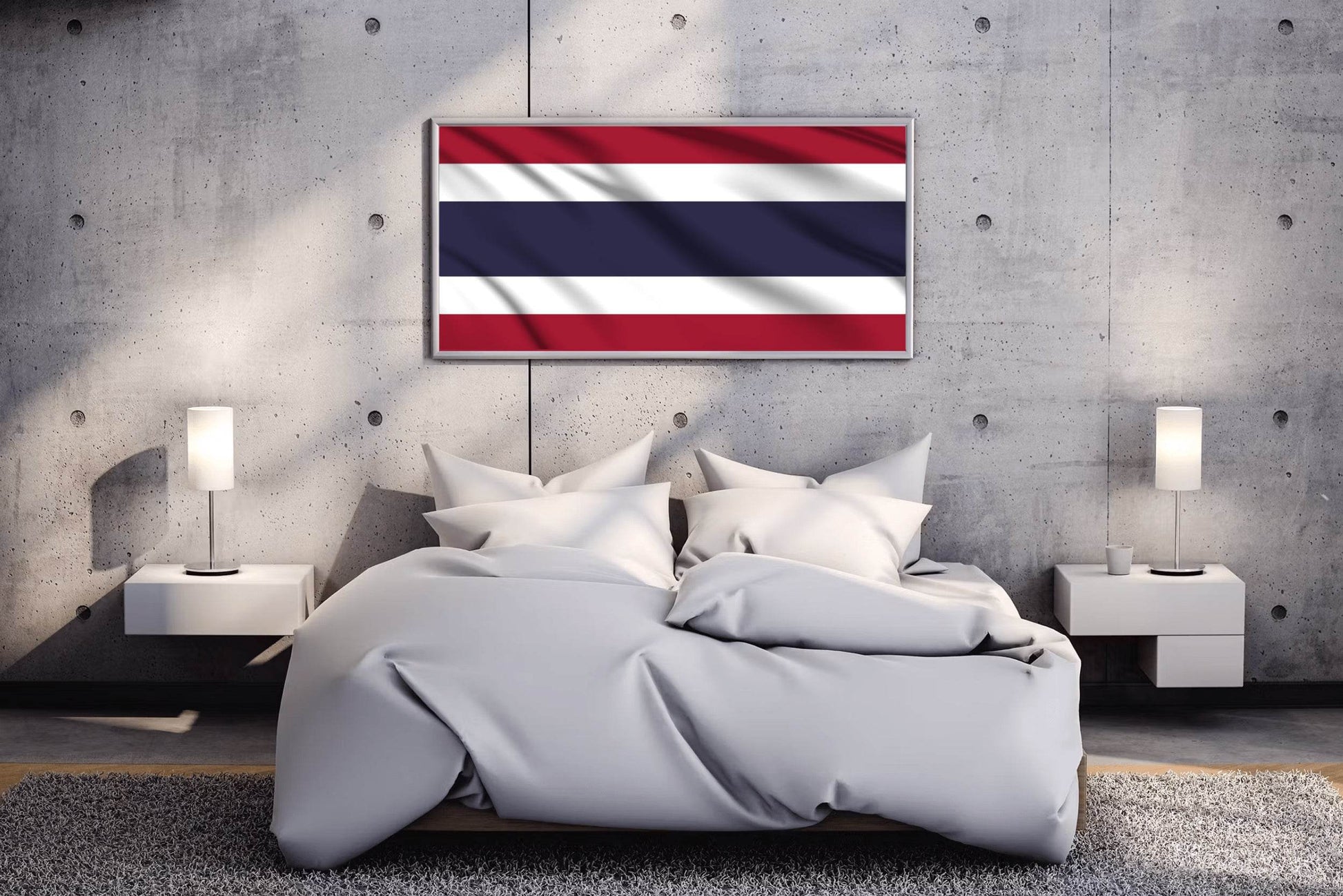 Thailand National Flag Wall Art - beink online art store
