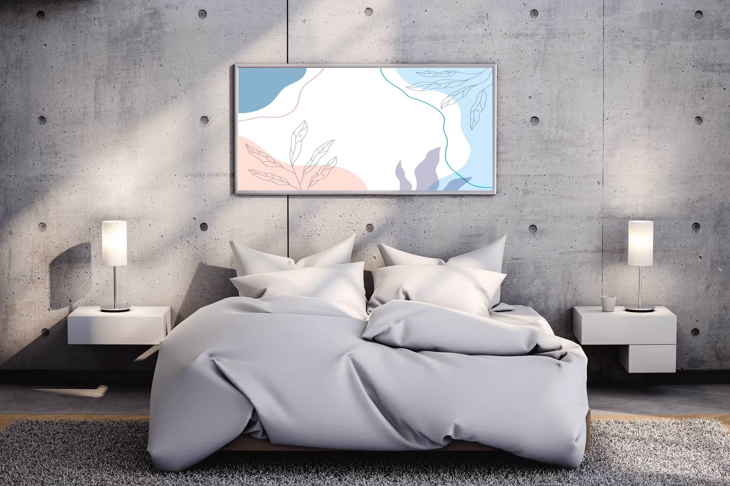 Linear Liatris Flower Wall Art - beink online art store