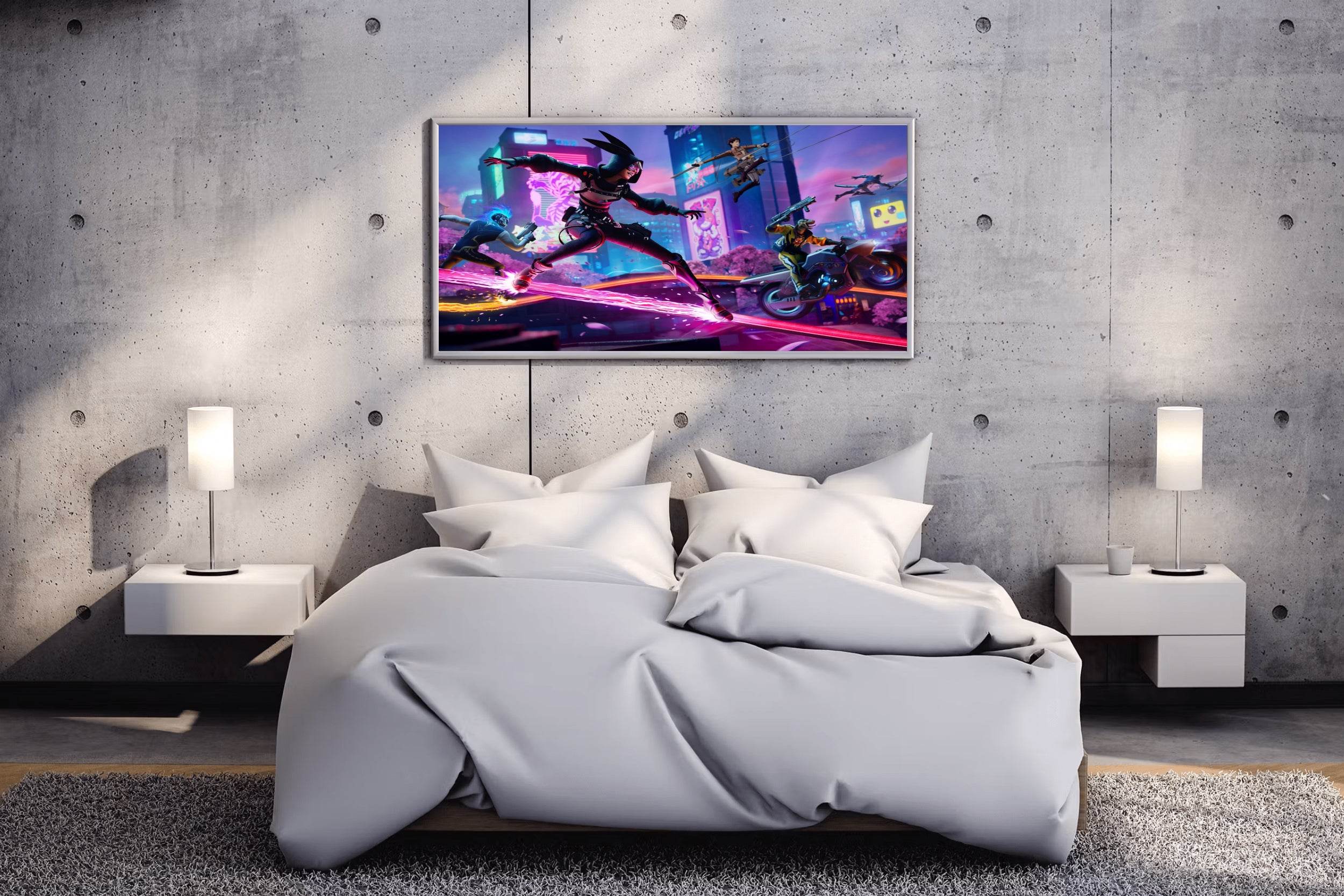 FORTNITE Mega City Gaming Wall Art - beink online art store