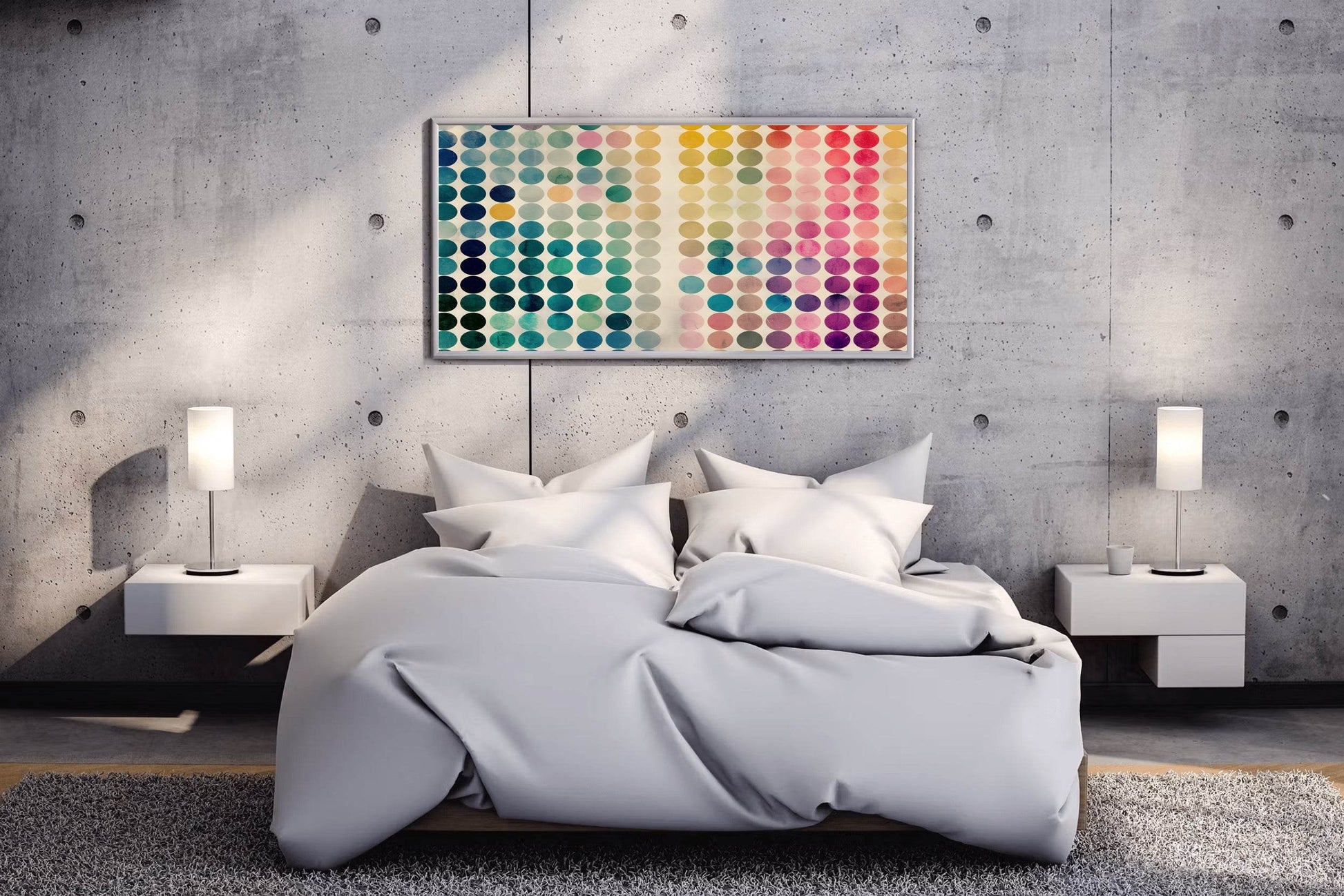 Abstract Painting of Circles With Different Colors - beink online art store