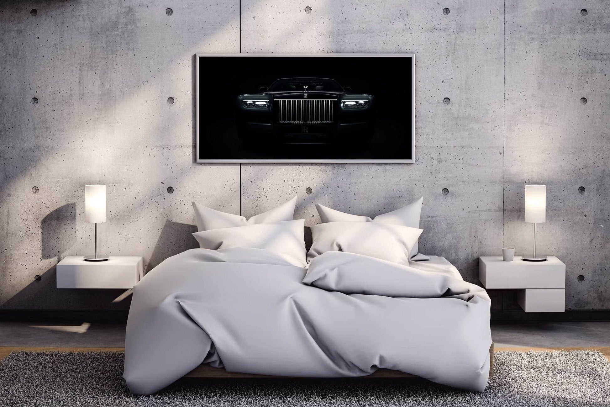 Rolls Royce Cullinan Series Black & White Wall Art - beink online art store