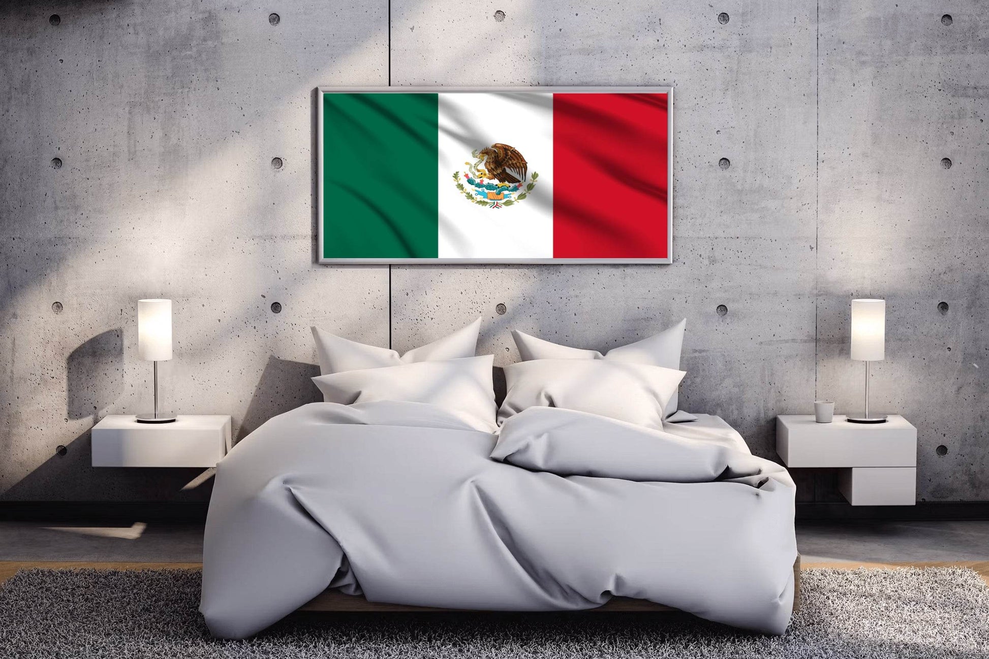 Mexico National Flag Wall Art - beink online art store