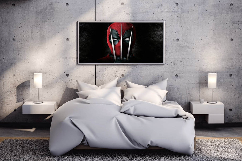Deadpool with Wolverine Claws Wall Art - beink online art store