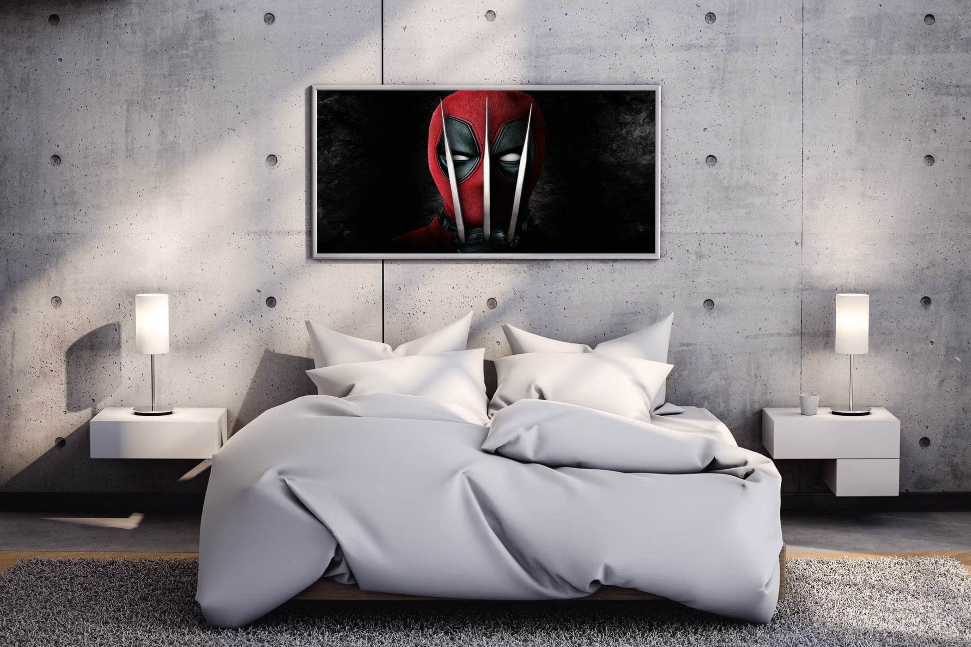 Deadpool with Wolverine Claws Wall Art - beink online art store