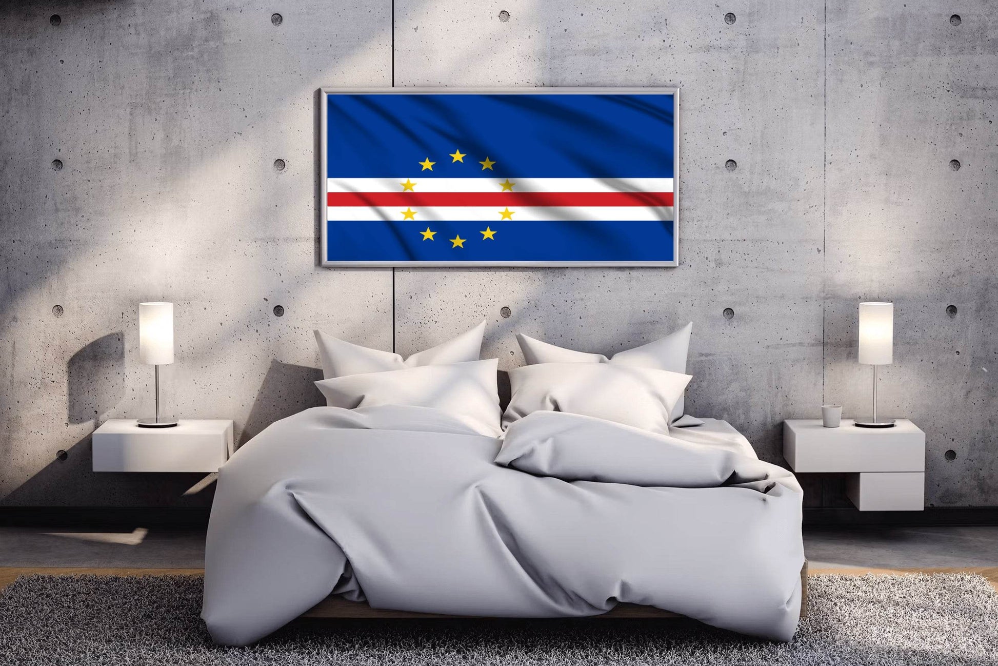 Cape Verde National Flag Wall Art - beink online art store
