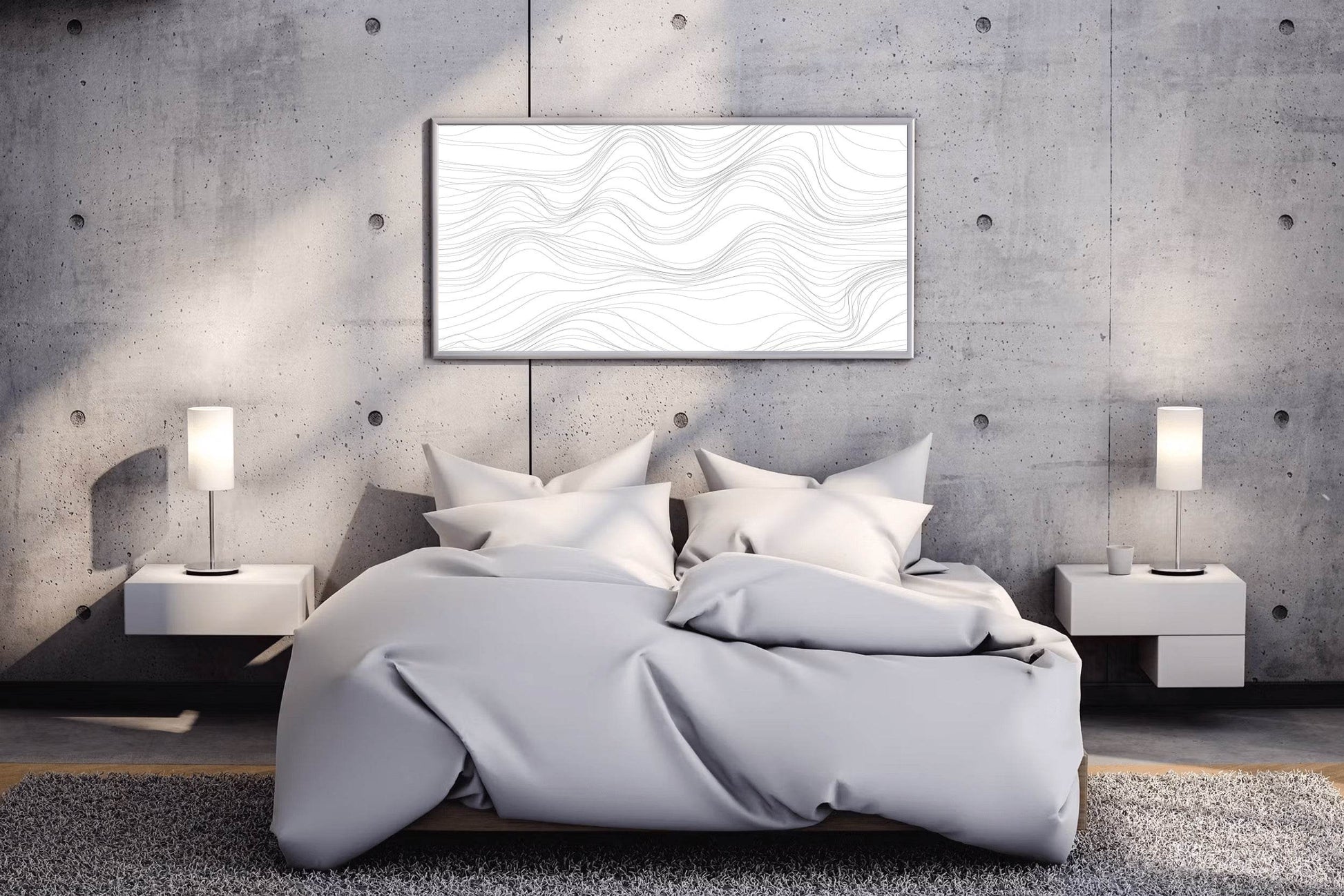 3D Black Lines Wall Art - beink online art store