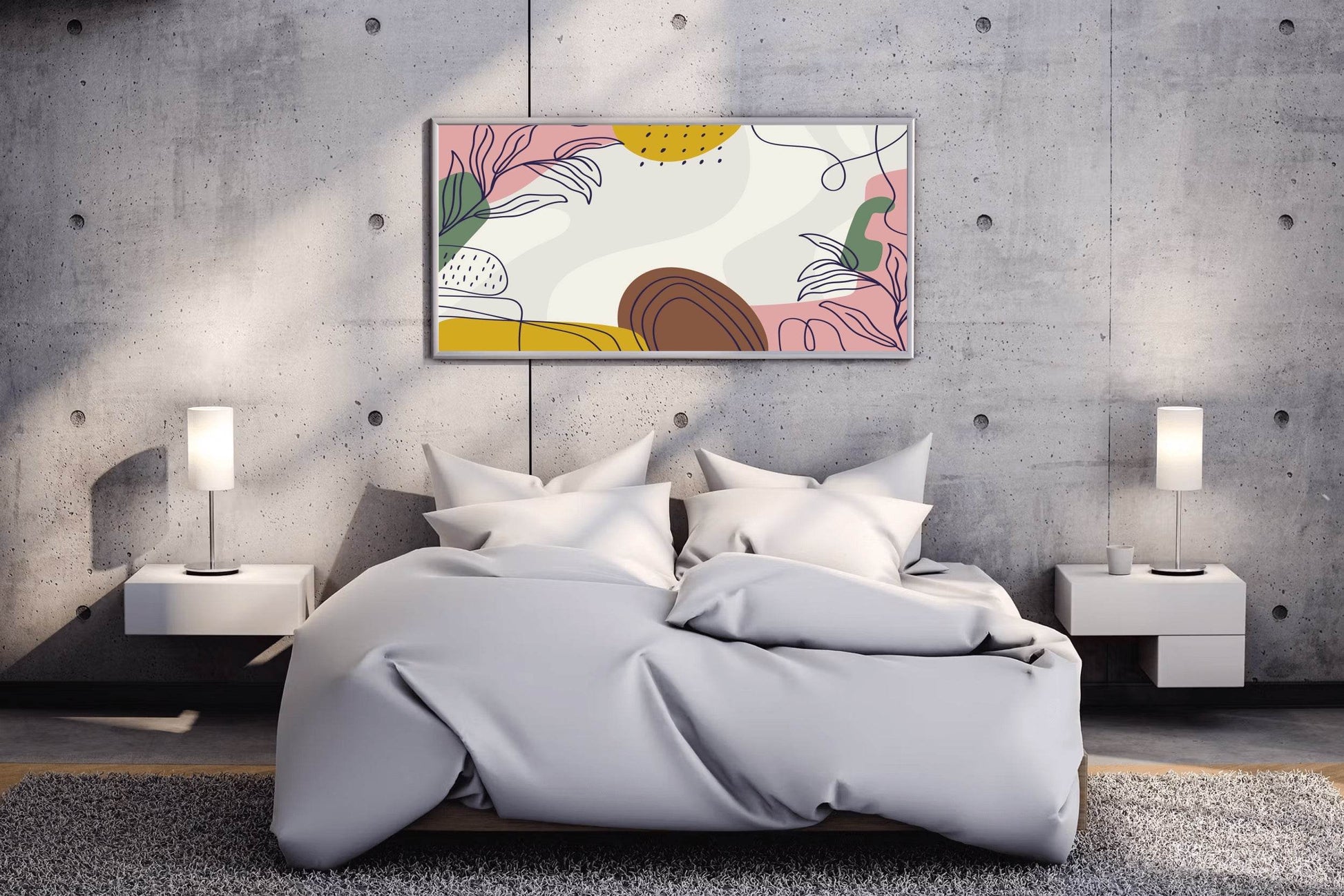 Heliconia Flower Design Wall Art - beink online art store