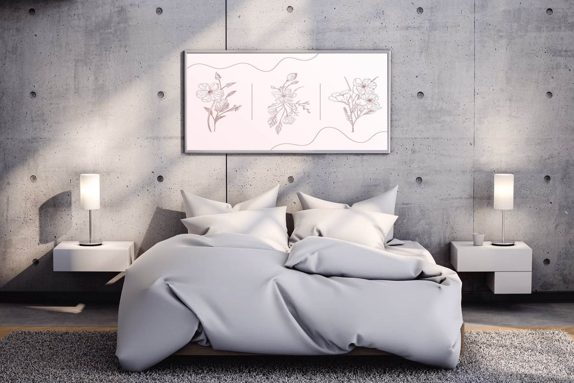 Design of Calendula Officinalis Flowers Wall Art - beink online art store