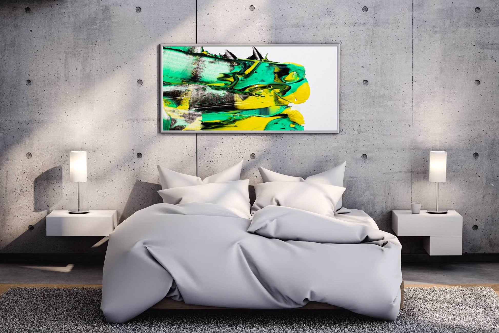 Water Color Horse Brush Strokes Abstract Wall Art - beink online art store