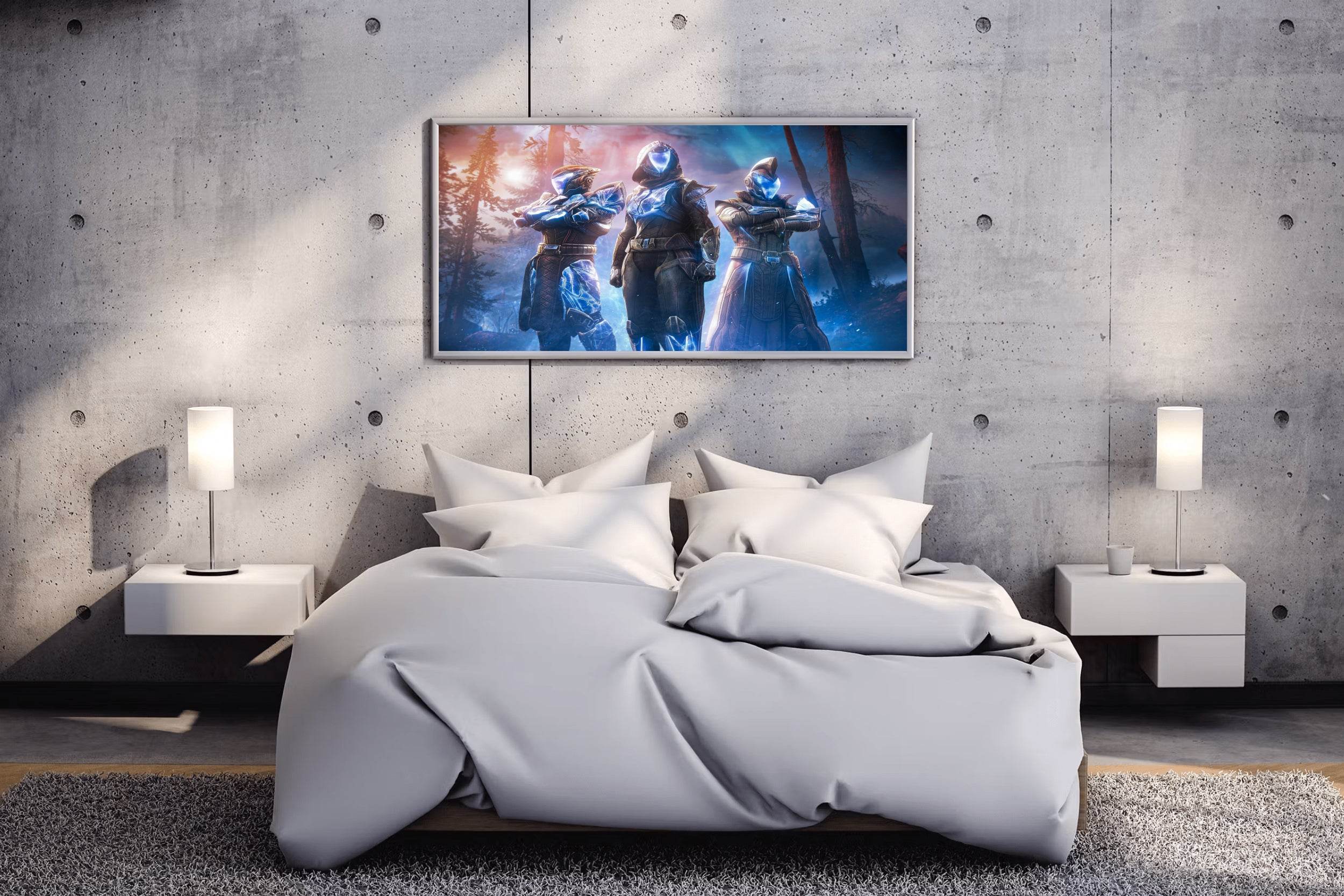 Destiny 2 Arc Hunter Armor Gaming Wall Art - beink online art store