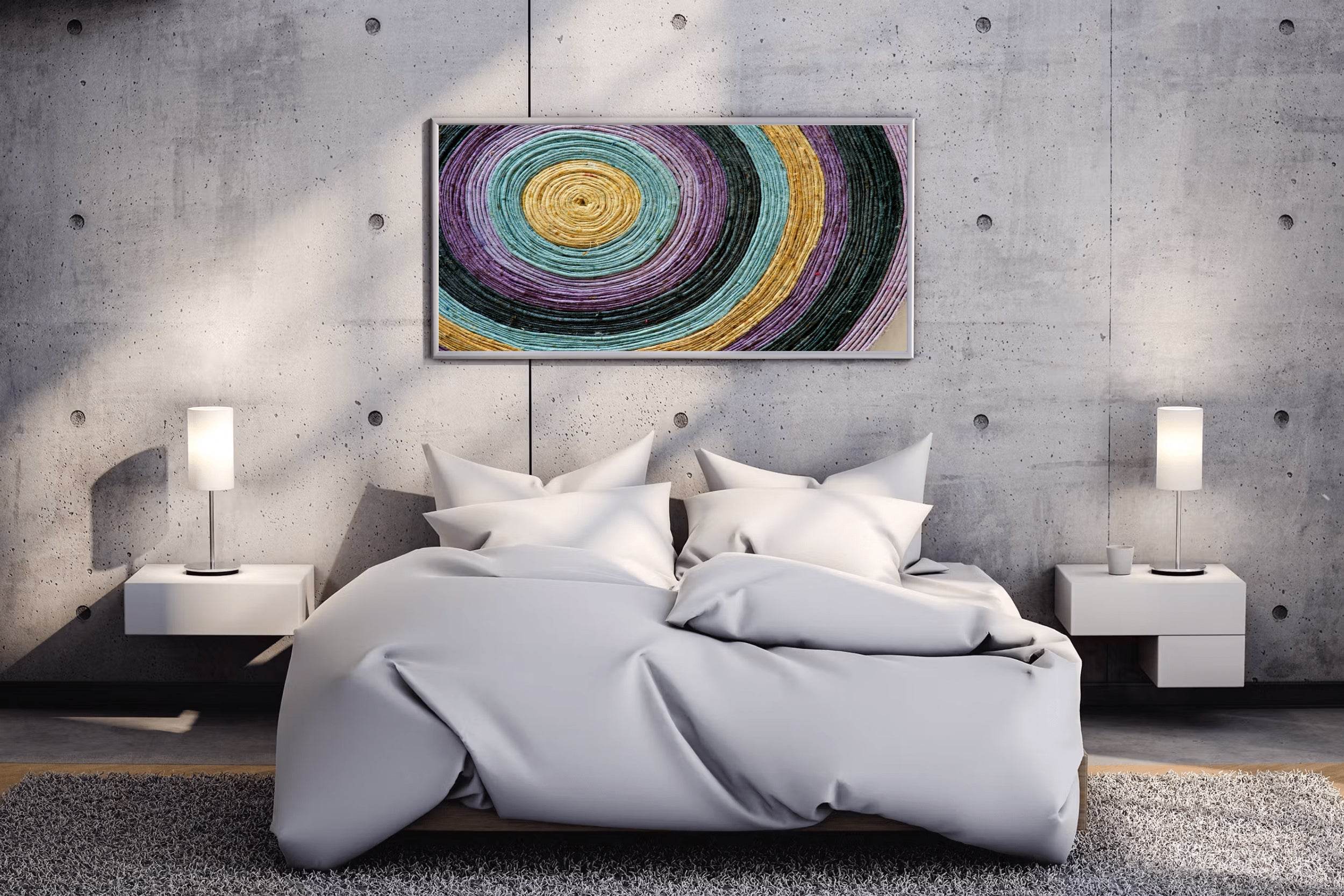Multicolor Ropes Painting Abstract Wall Art - beink online art store